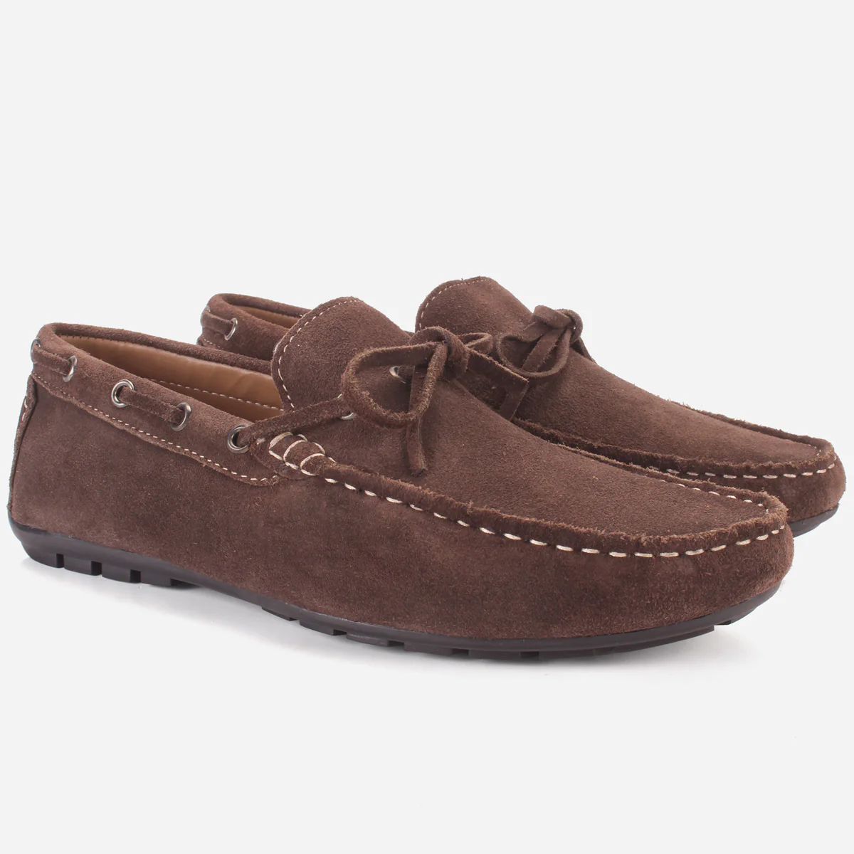 Mens "HUXY" Leather Slip-ons Moccasins - Image 2