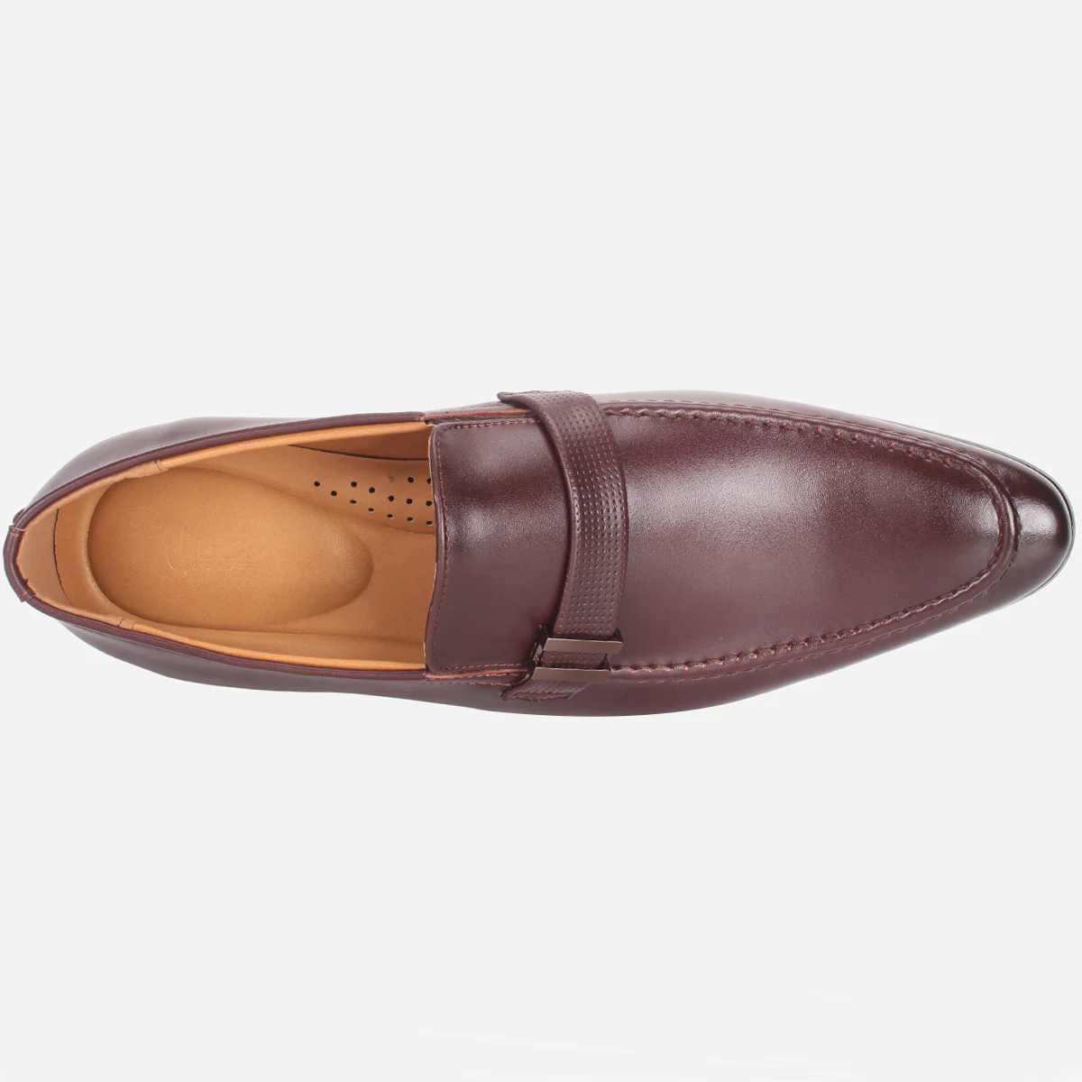 Mens "HUZIM" Leather Office Formal Slide In Shoes - Image 4