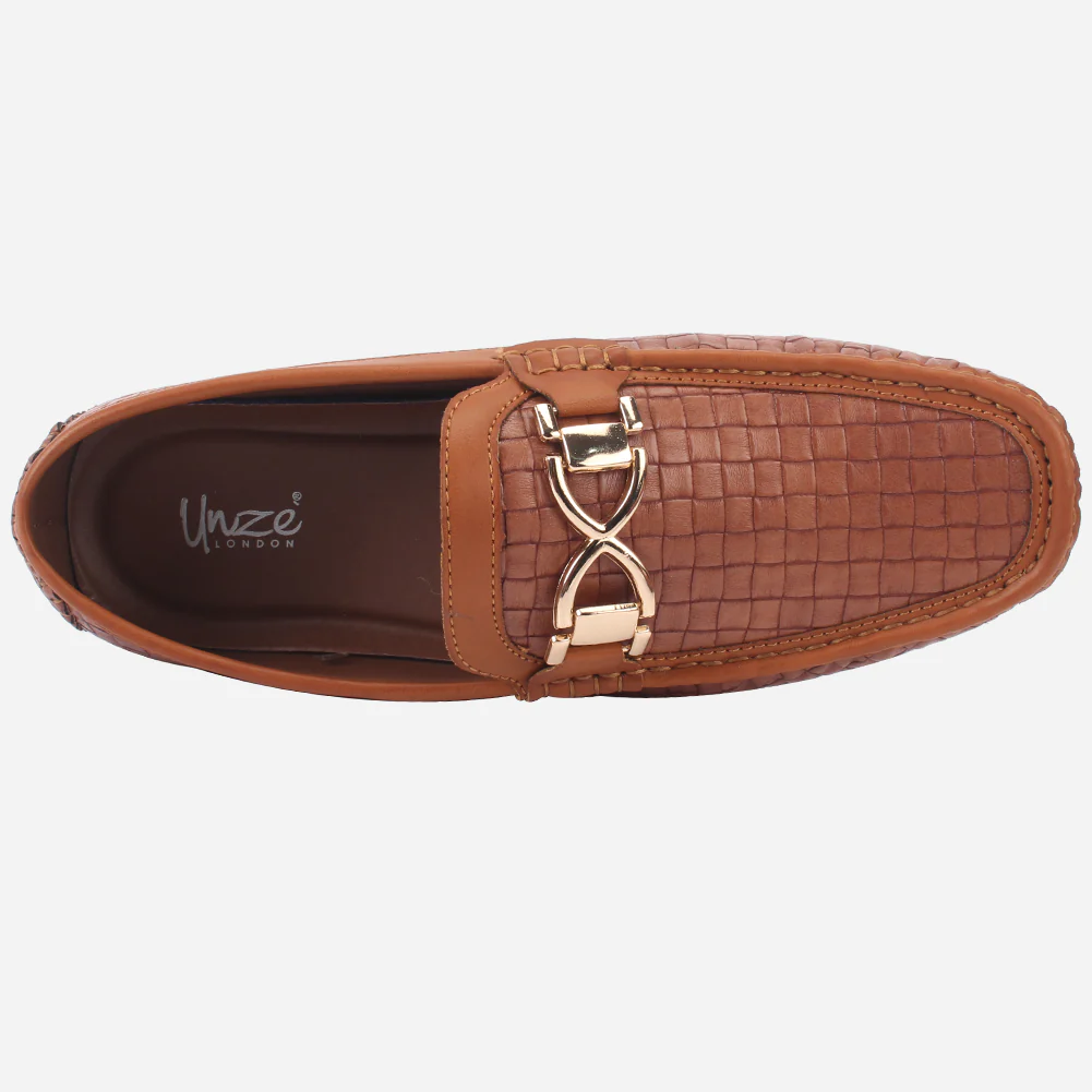 Mens "IFRAHIM" Slip-on Decorated Moccasins Shoes - Image 4