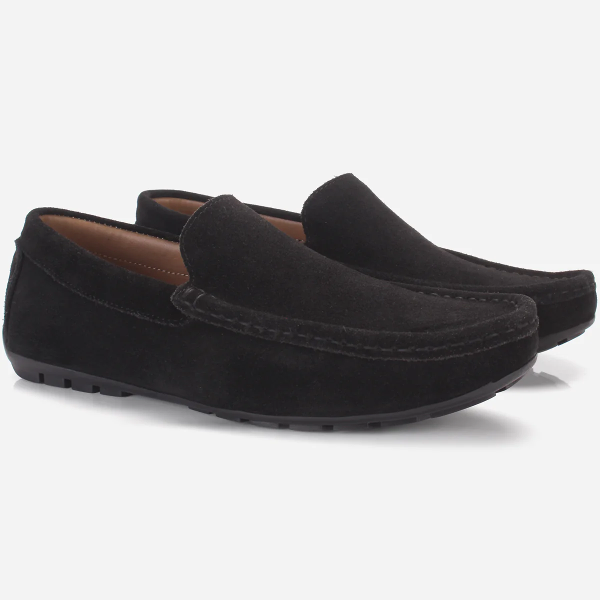 Mens "JAGUAR" Leather Winter Moccasins - Image 2