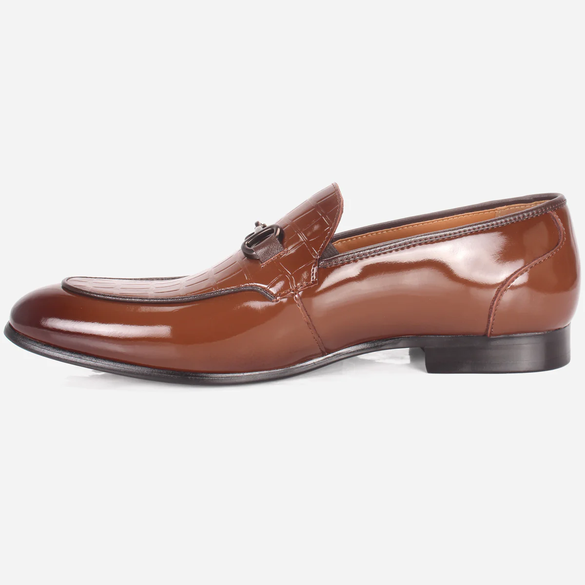 Mens "KAZIN" Leather Office Formal Slide In Shoes - Image 3