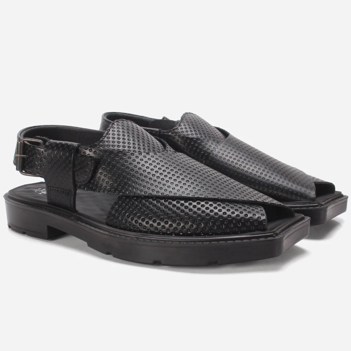 Mens "KENYON" Leather Peshawari Sandals - Image 2