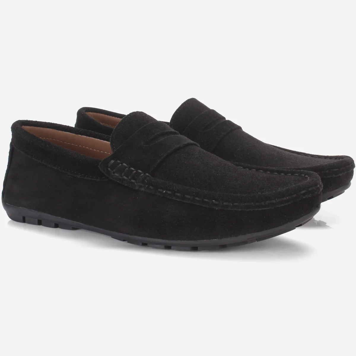 Mens "KIMS" Leather Slip-ons Moccasins - Image 2