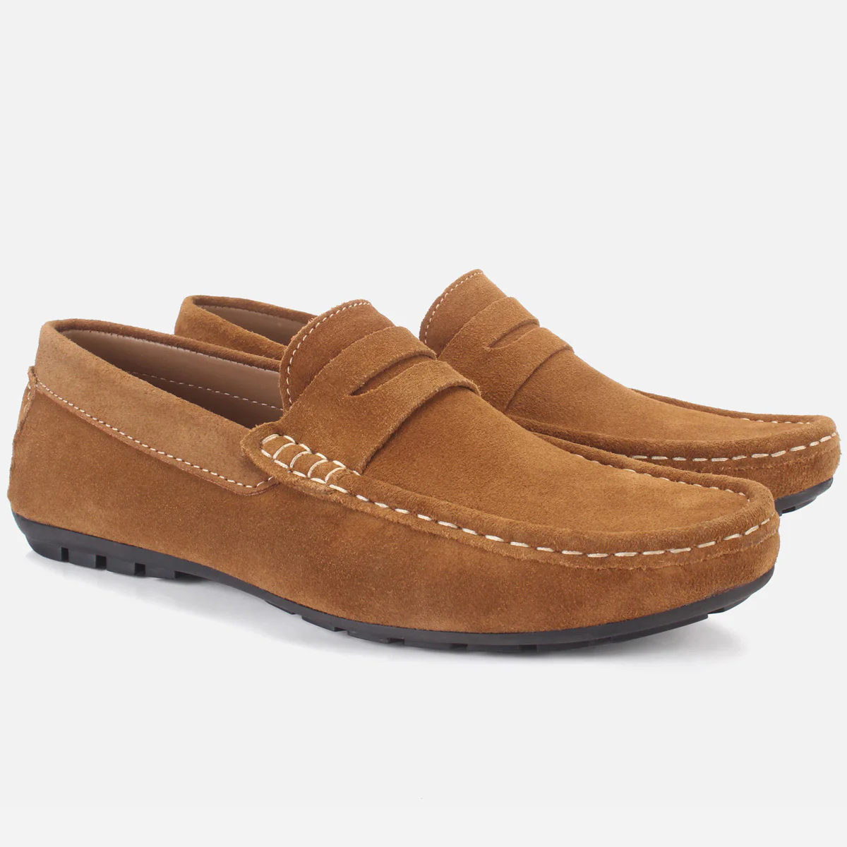Mens "KIMS" Leather Slip-ons Moccasins - Image 2