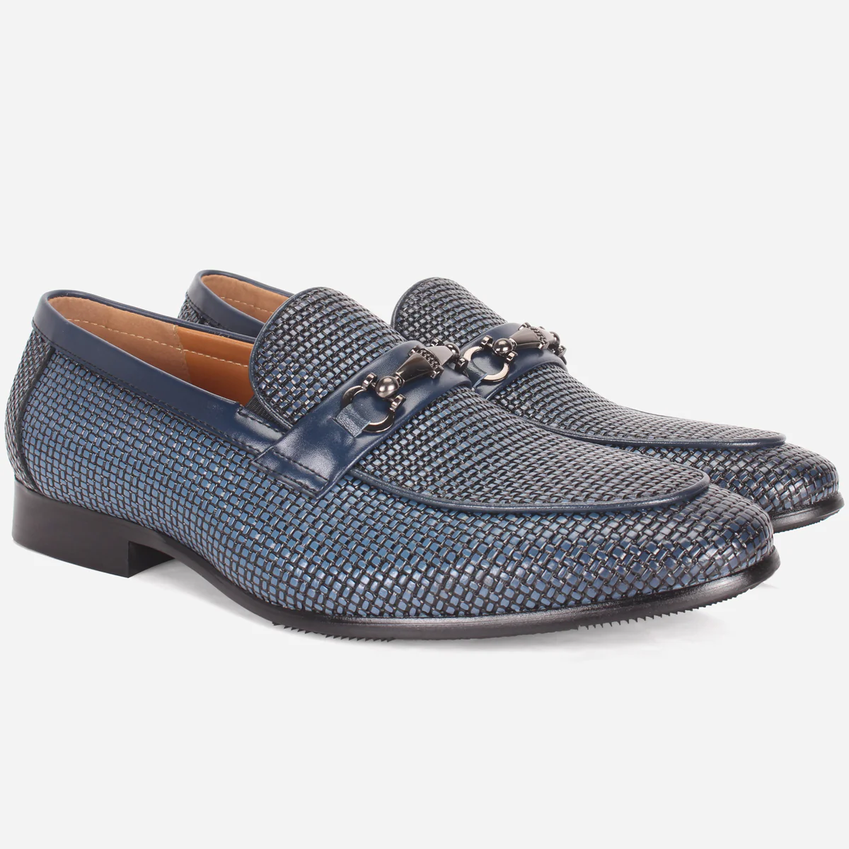 Mens "LIAM" Leather Office Formal Slide In Shoes - Image 2