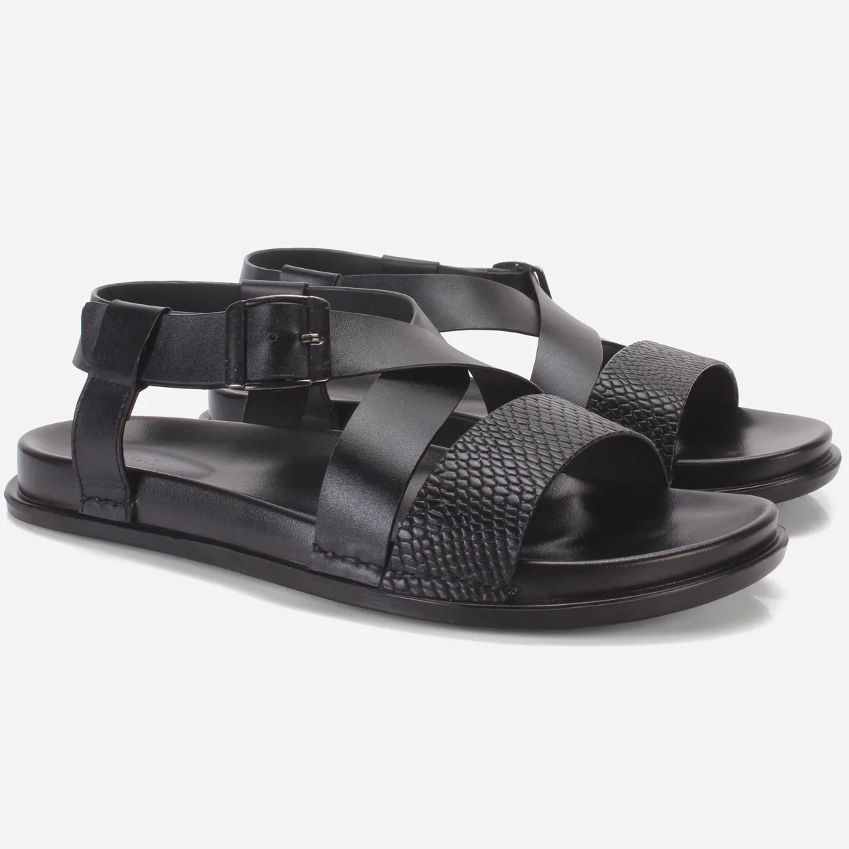 Mens "NOAT" Leather Open Toe Sandals - Image 2