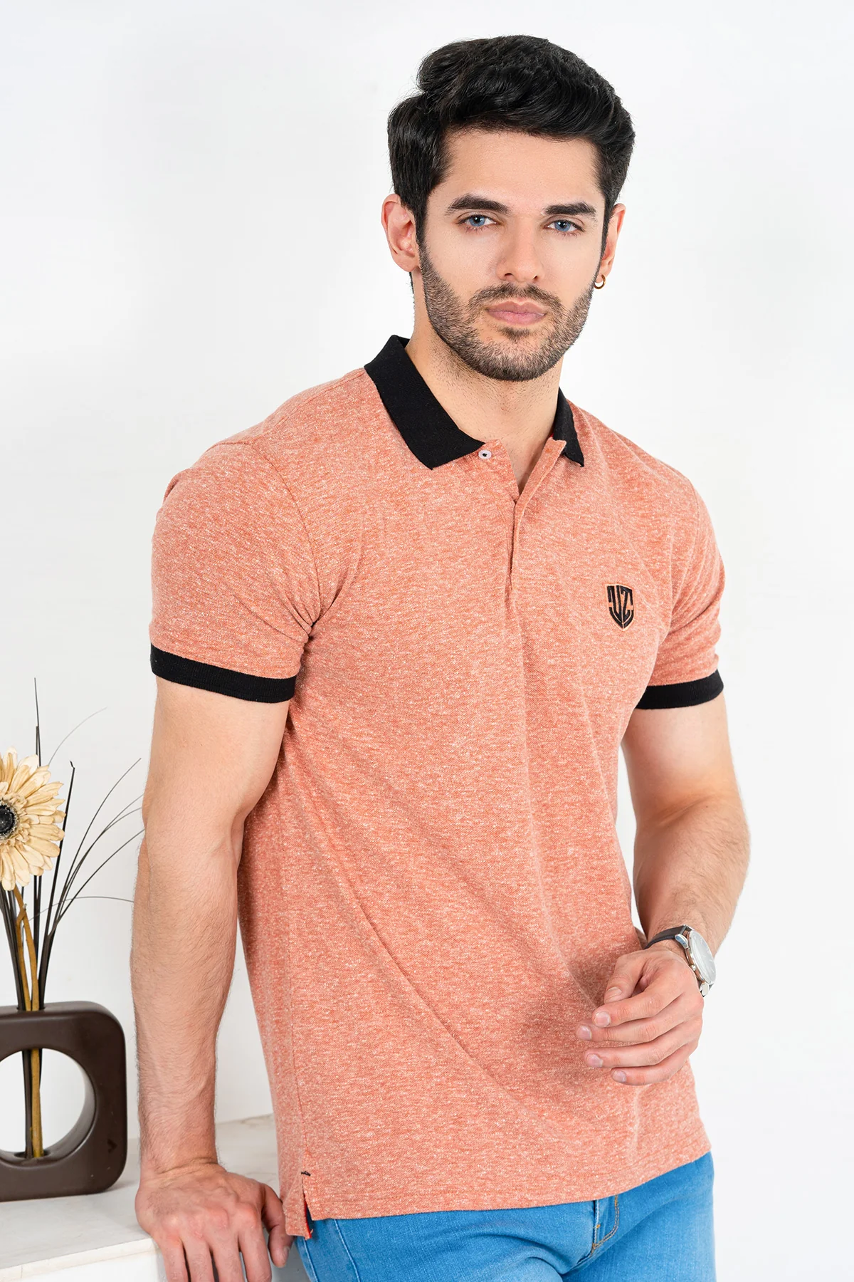 Mens "NOIRA" Trendy Cotton Polo T-Shirt - Image 2