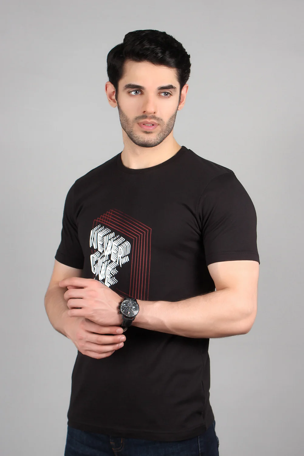 "NOVA" Casual Graphic Crew Neck T-Shirt - Image 2