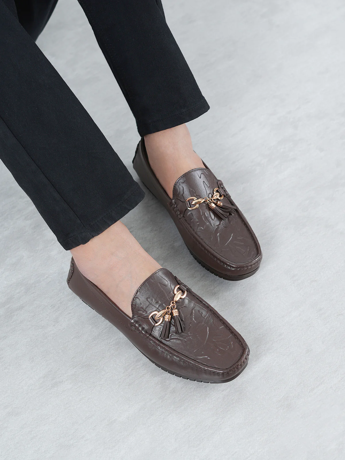Mens "OBERON" Comfy Slip on Moccasins - Image 6