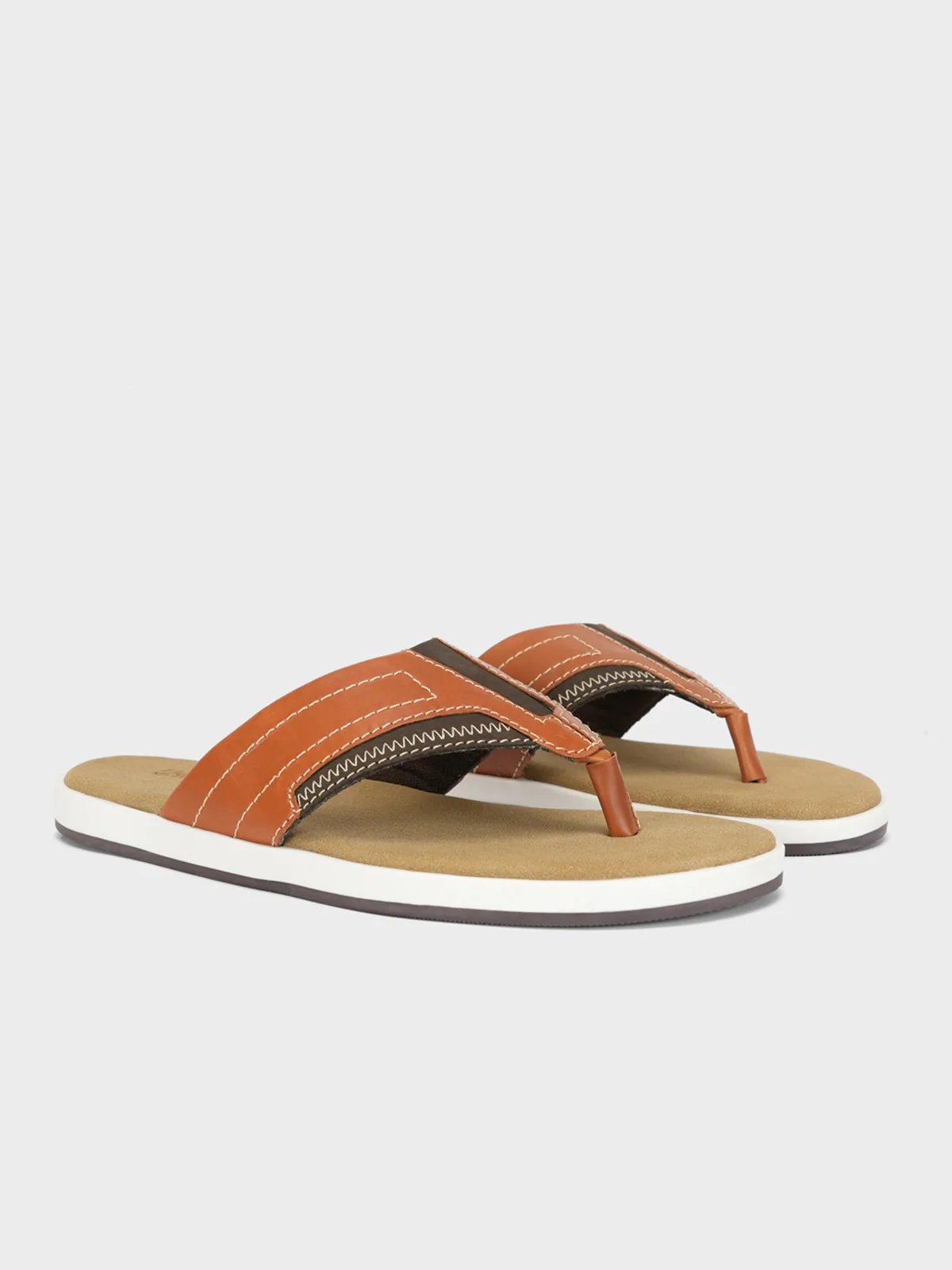 Mens "RAMSEY" Open Toe Comfy Slippers - Image 2