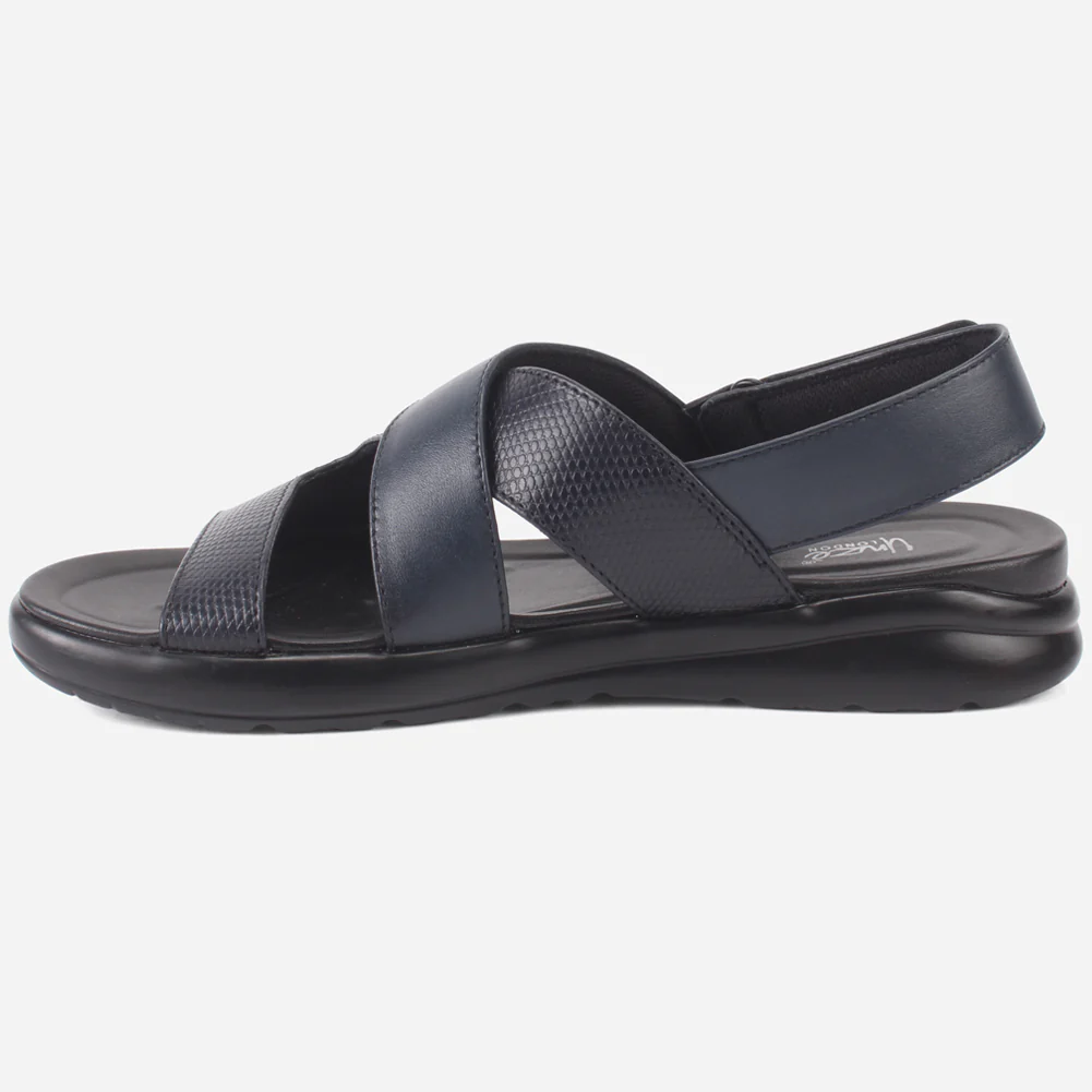 Mens "Rayan" Leather Comfy Casual Sandals - Image 3