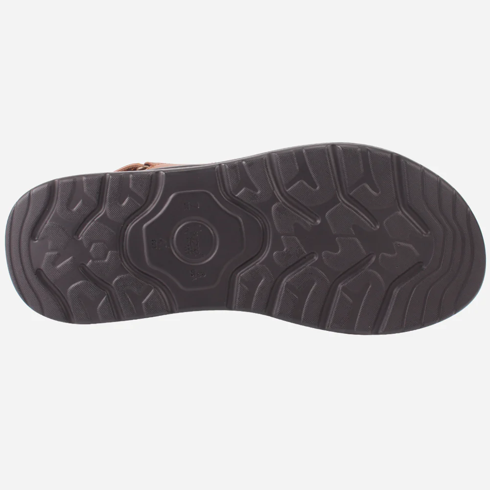 Mens "Rayan" Leather Comfy Casual Sandals - Image 5