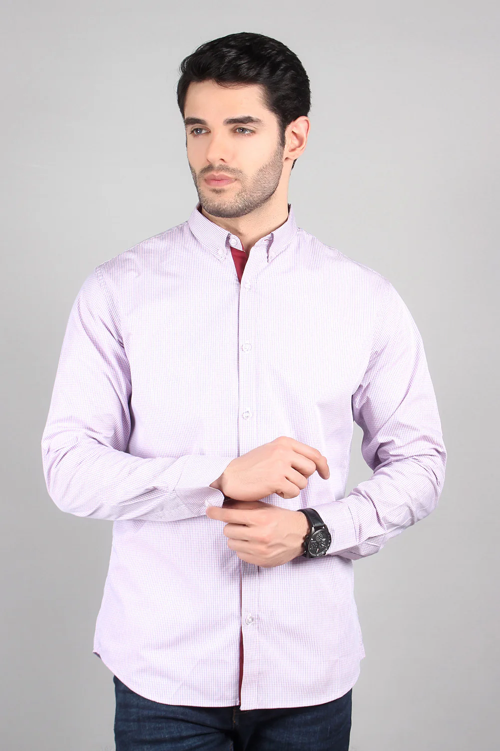 Men's "SAIZ" Checkered Everyday Cotton Shirt