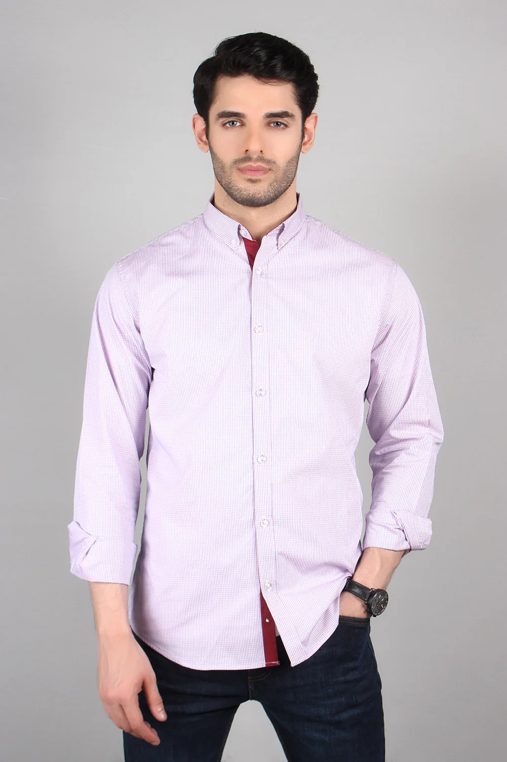 Men's "SAIZ" Checkered Everyday Cotton Shirt - Image 4