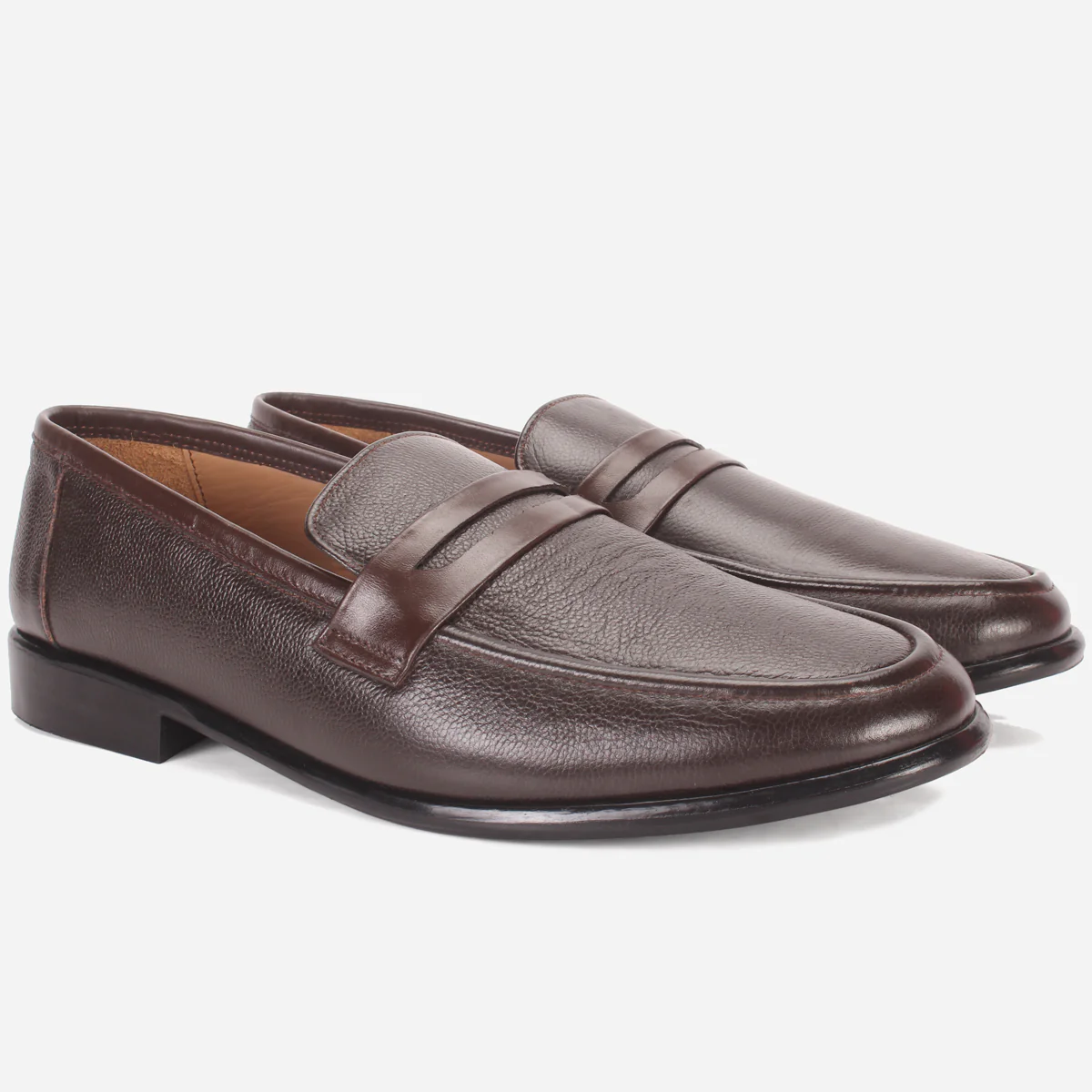 Mens "SCENT" Leather Penny Detailing Leather Shoes - Image 2