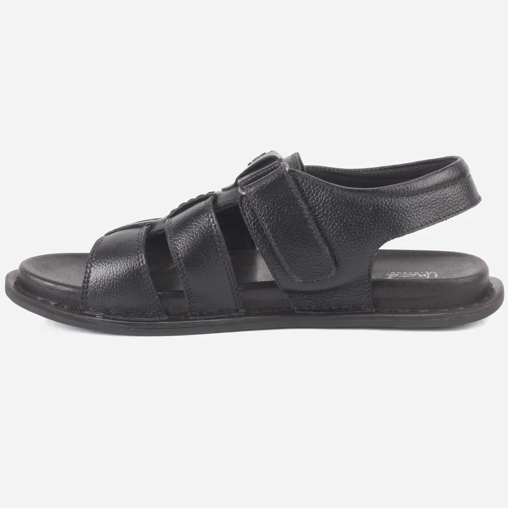 Men's "TEVIA" Leather Comfy Flats Summer Sandals - Image 3