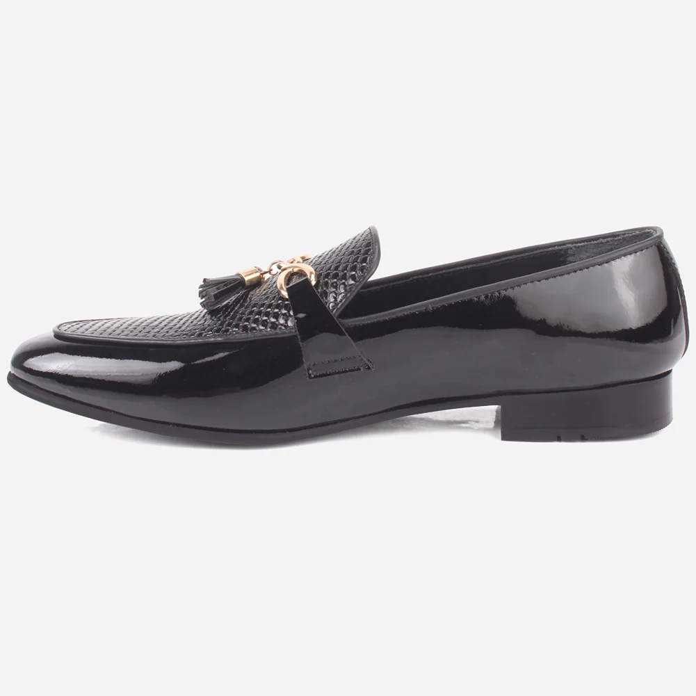 Men's "TIYOR" Tassels Detailing Leather Dress Shoes - Image 3