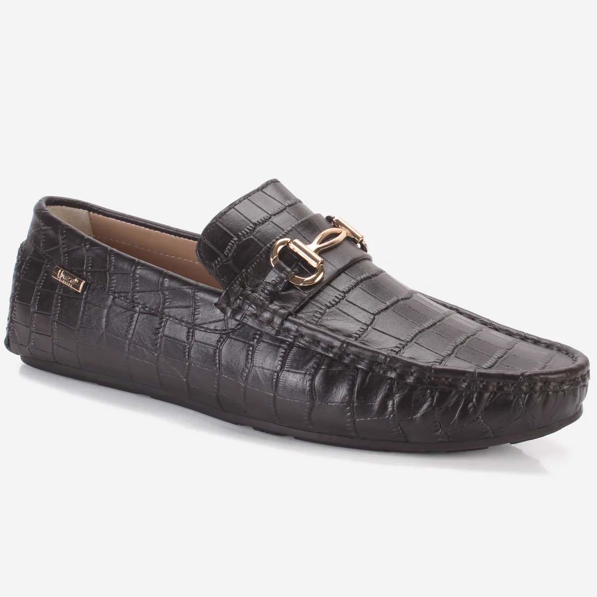 Men's "TWIXER" Textured Leather Moccasins Shoes