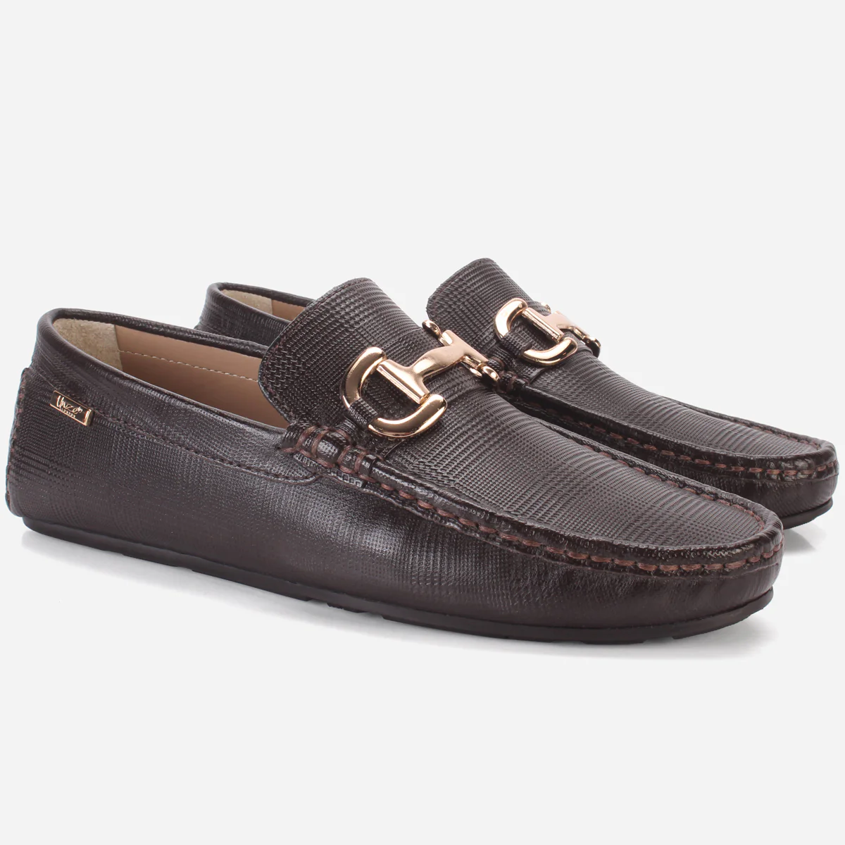 Men's "VERIX" Leather Buckled Moccasins Shoes - Image 2