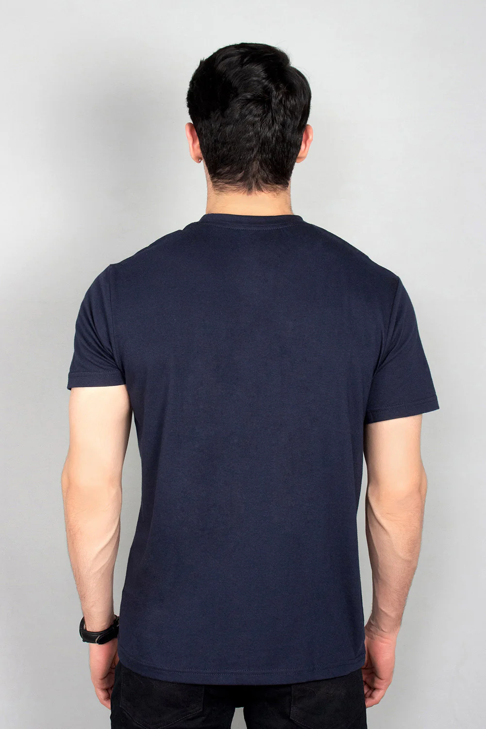 Mens" VINEY" Basic Cotton Crew Neck T-Shirt - Image 4
