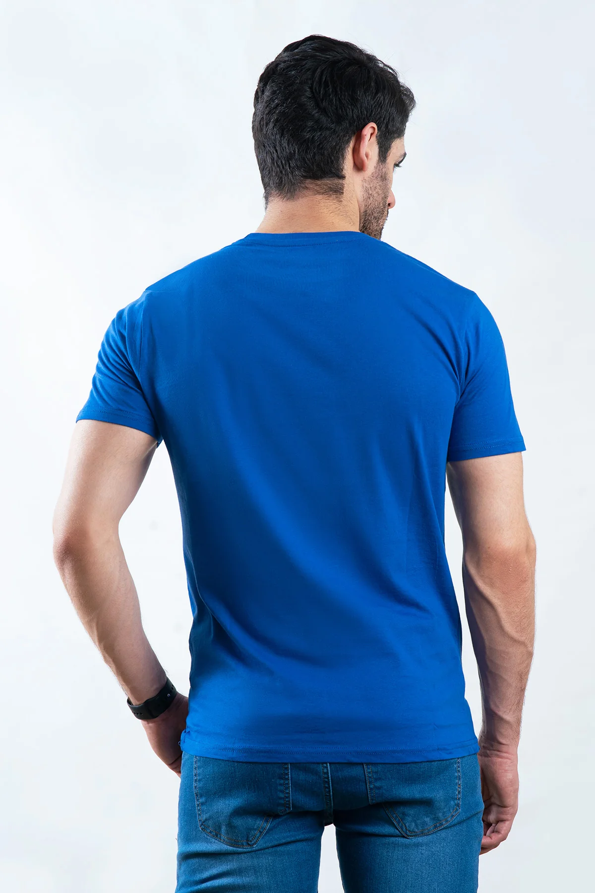 "VINEY" Basic Cotton Crew Neck T-Shirt - Image 2
