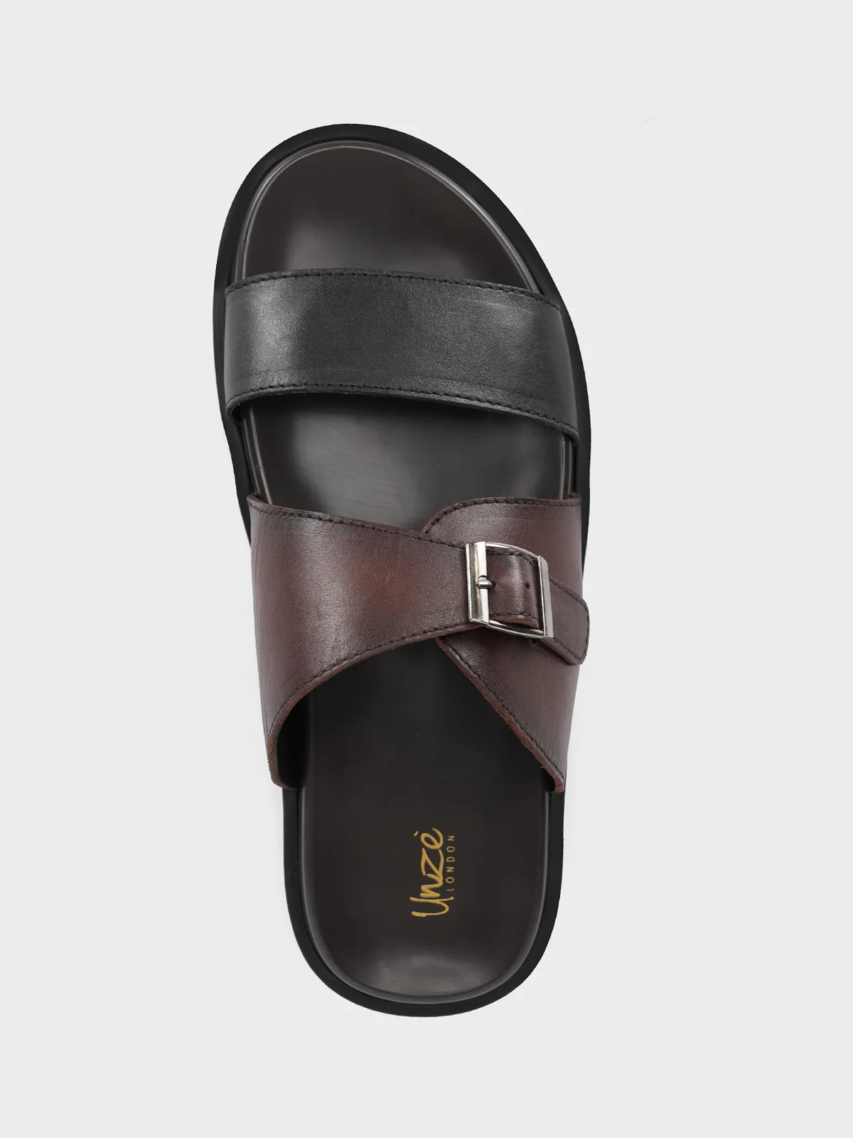 Mens "YANNICK" Casual Leather Slippers - Image 5
