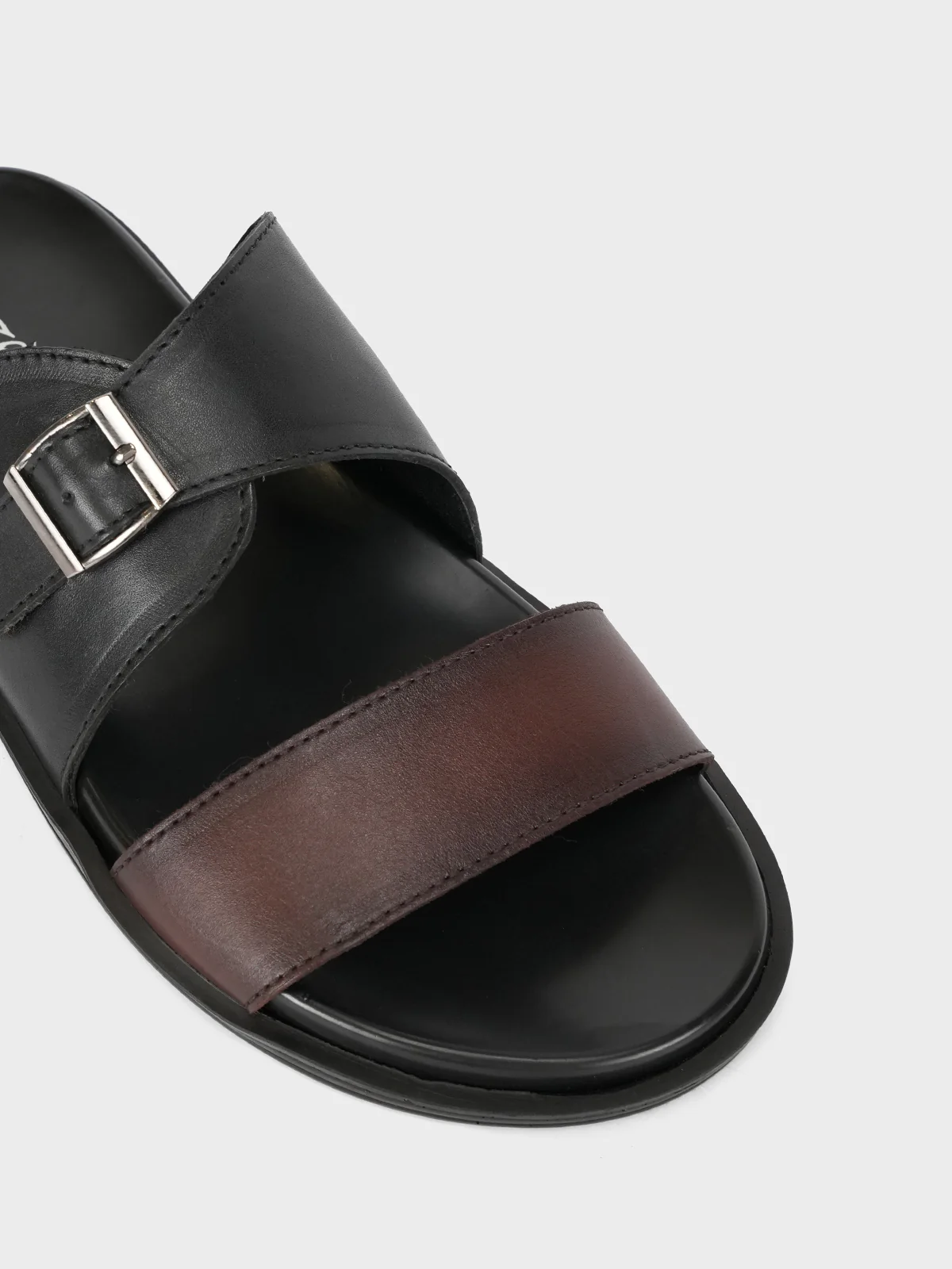 Mens "YANNICK" Casual Leather Slippers - Image 4