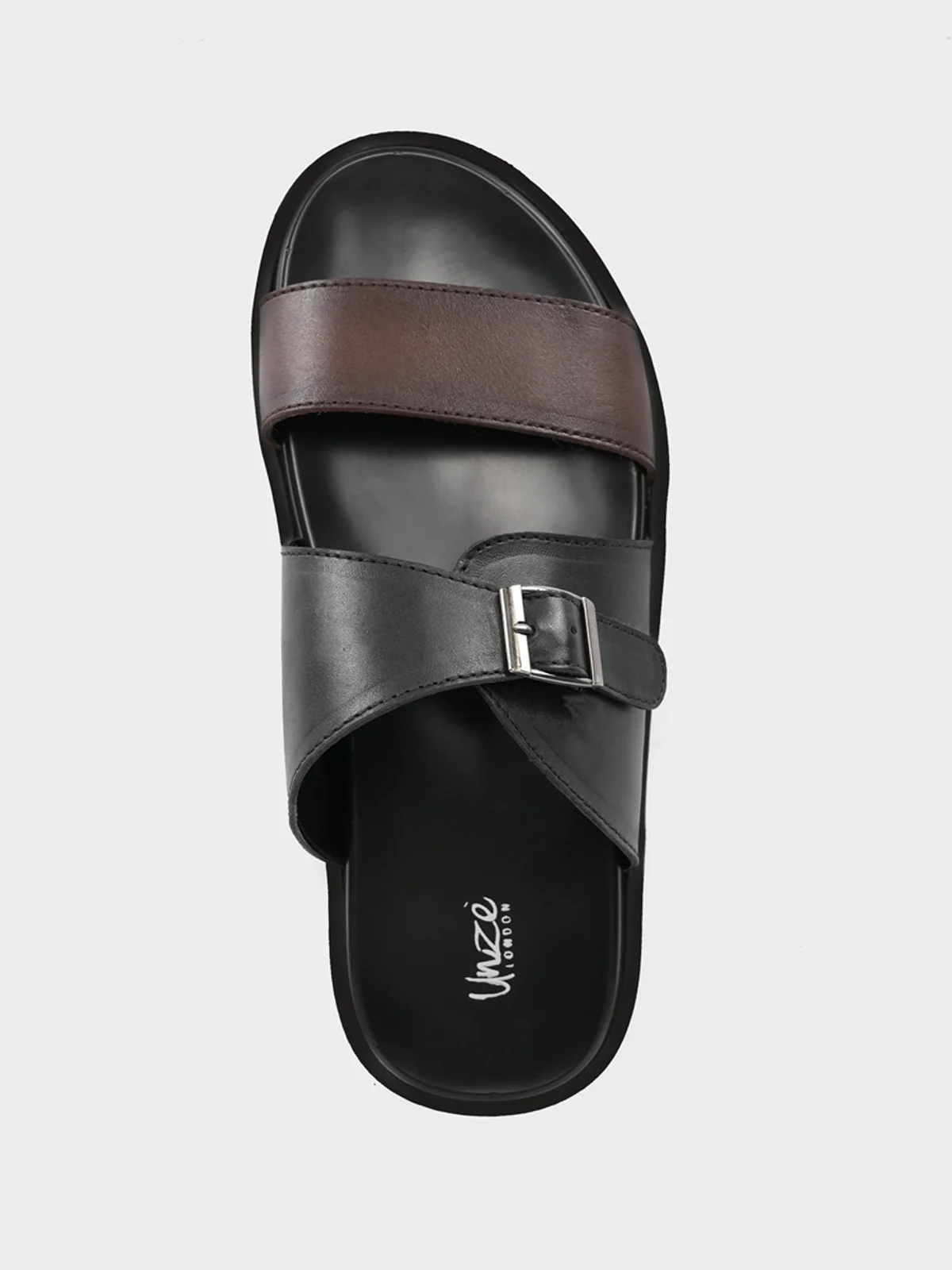 Mens "YANNICK" Casual Leather Slippers - Image 5