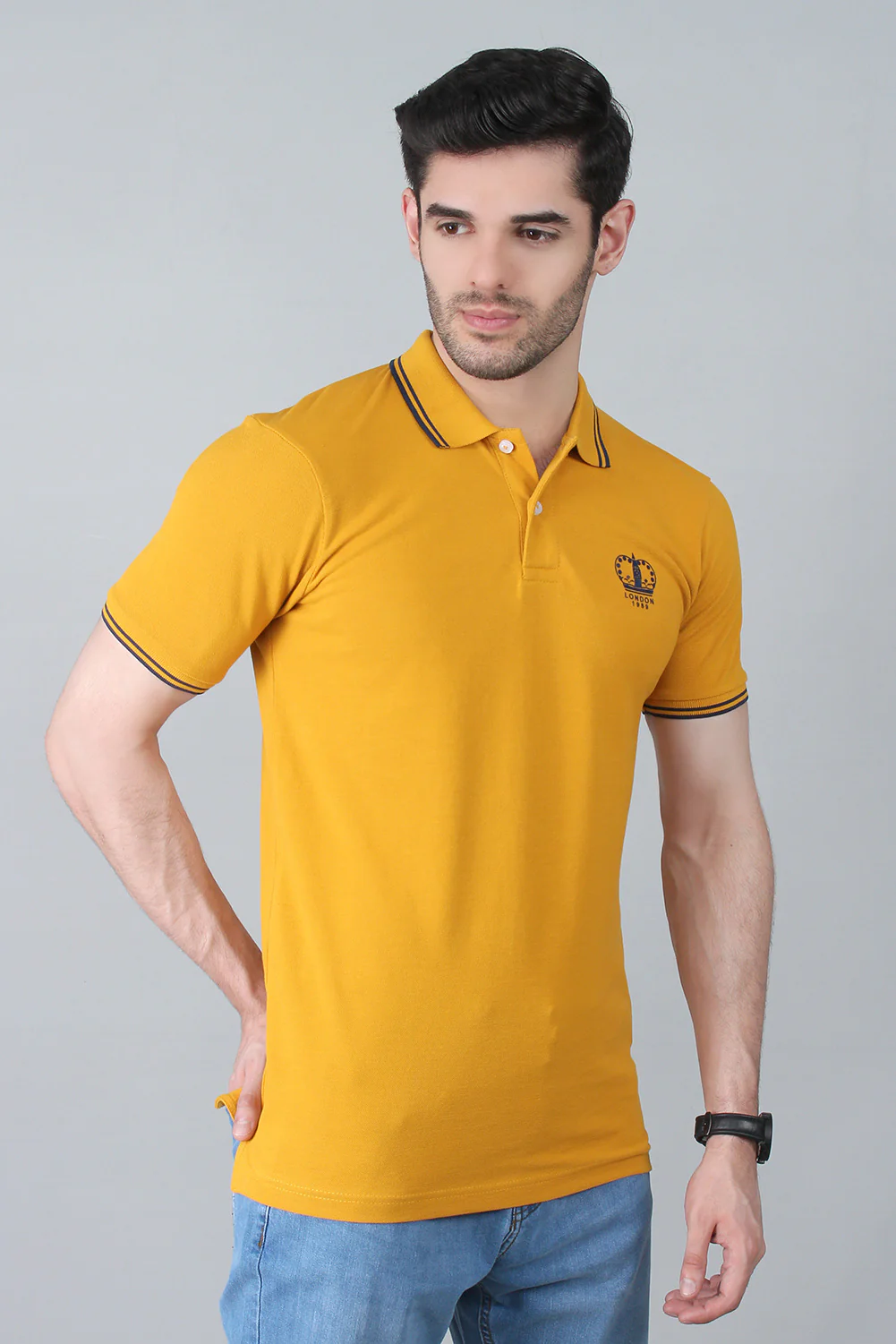 "GABRIEL" Cotton Polo Shirt - Image 2