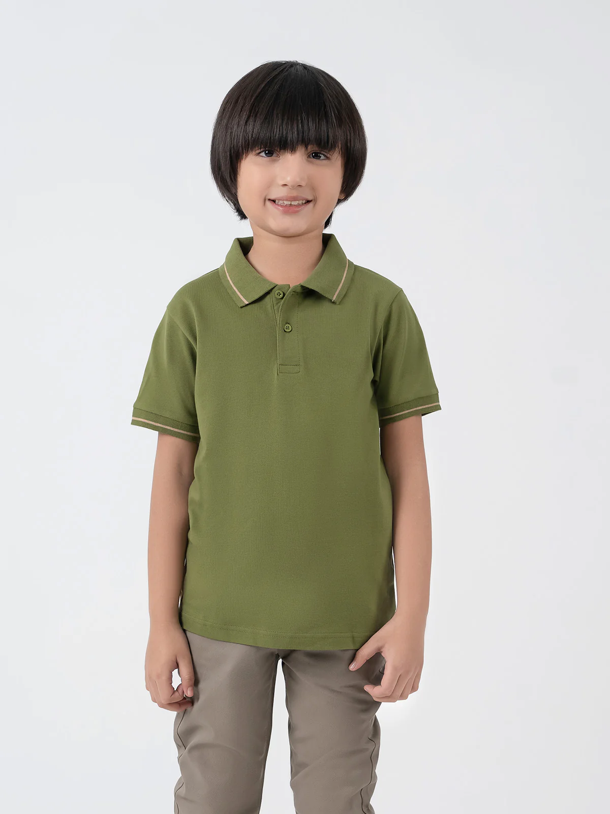 "MOSHE" Basic Regular Fit Polo Shirt - Image 2