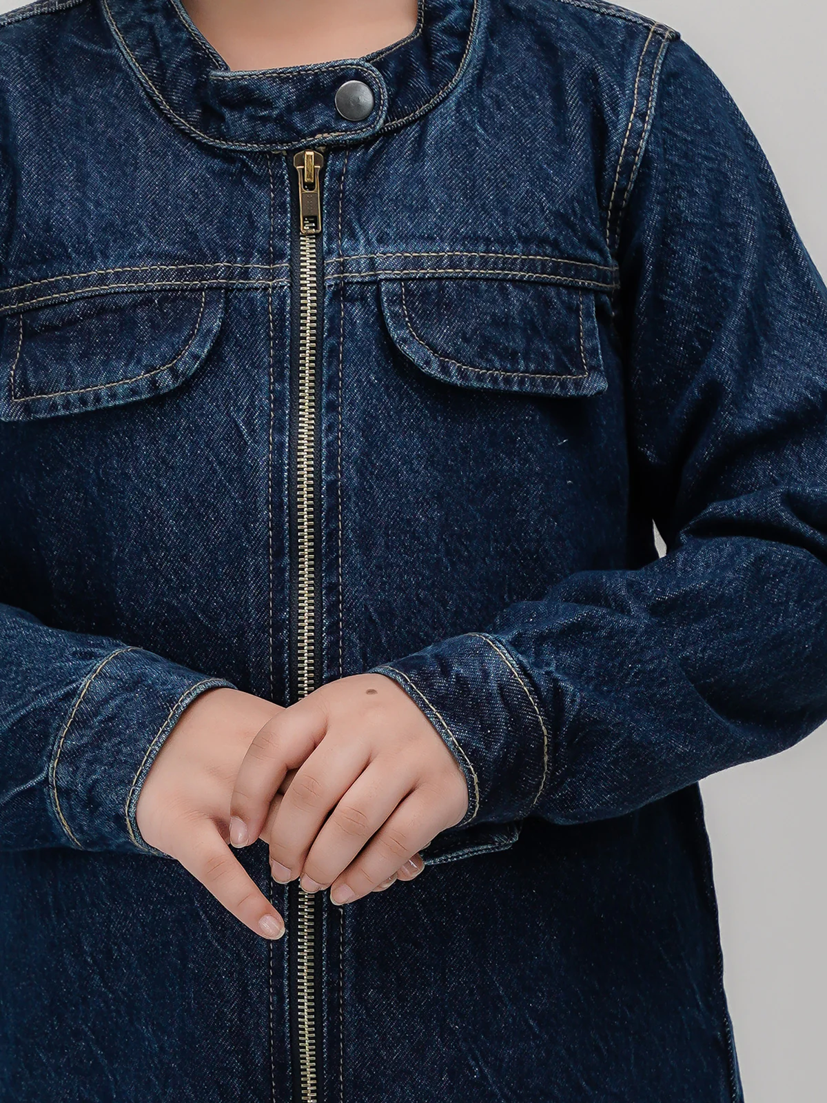 "NABIA" Full Sleeves Denim Jacket - Image 4