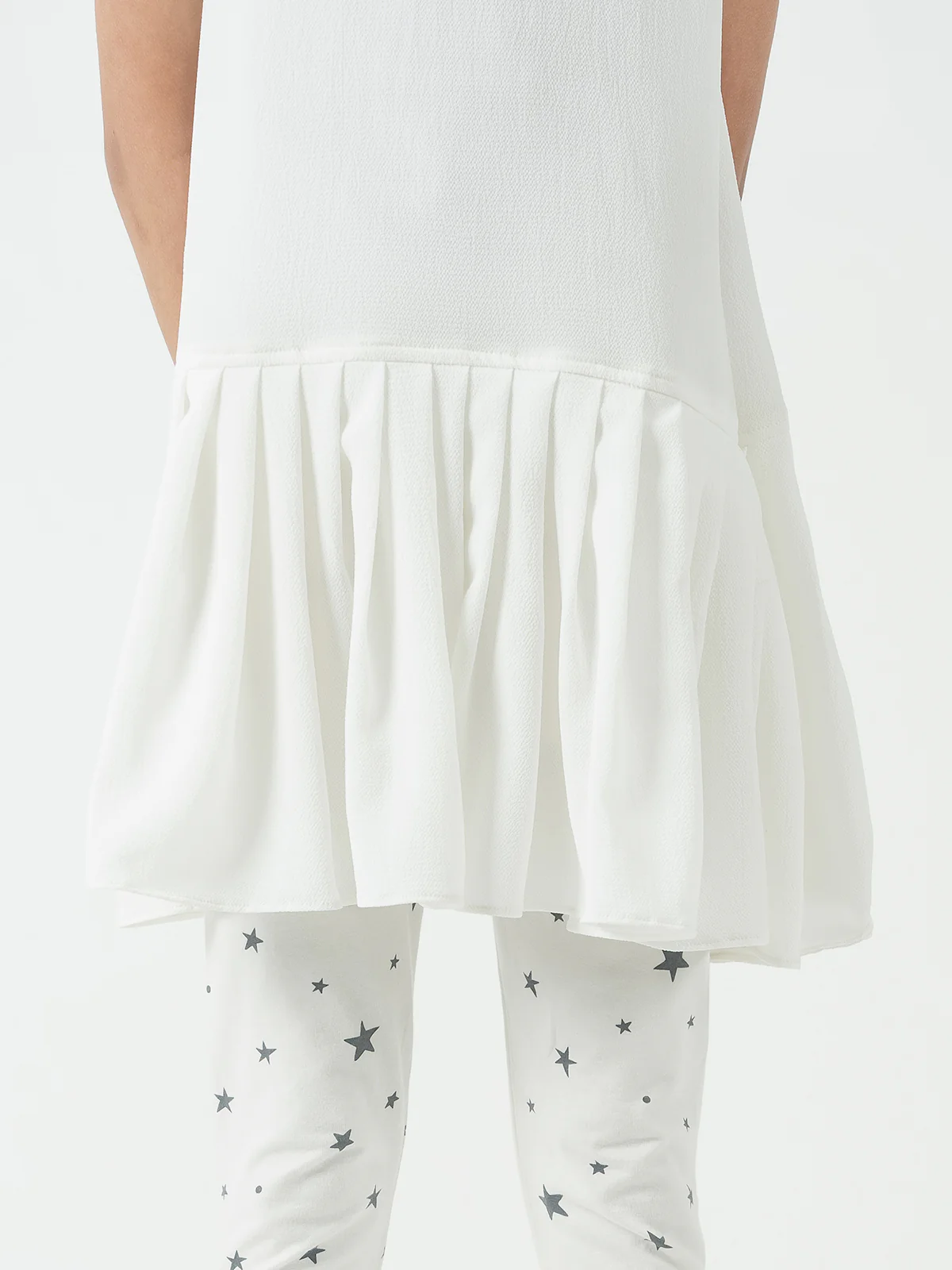 "OCTAV" Textured Regular Cotton Dress - Image 3