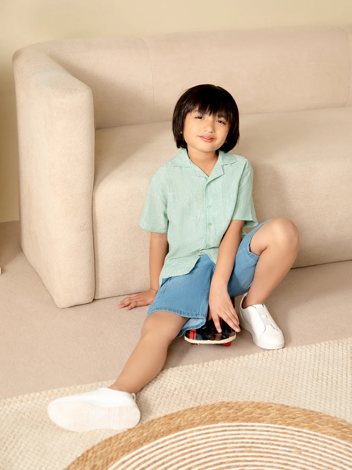 "ODIN" Solid Regular Fit Casual Shirt - Image 3