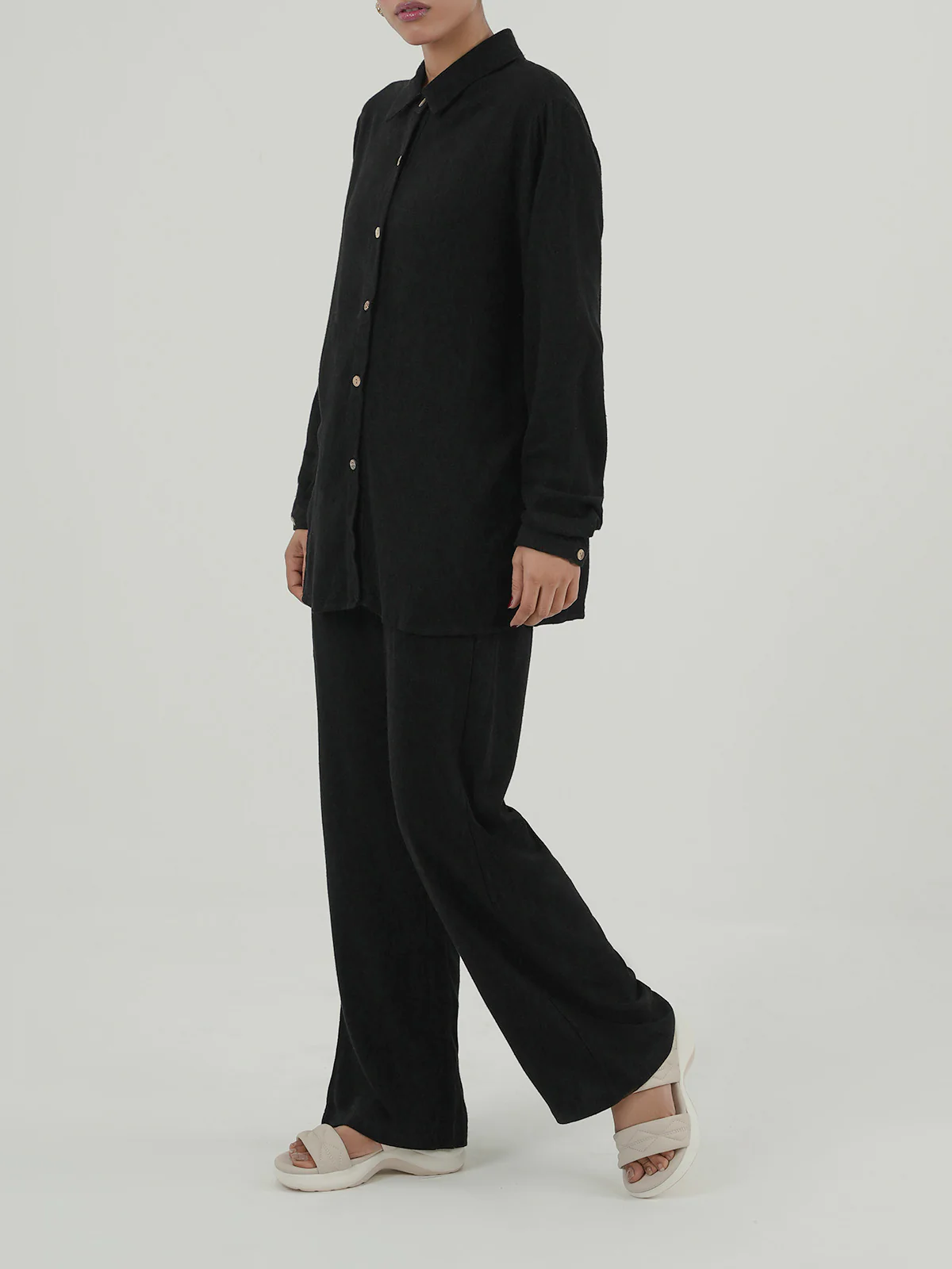 "ORAEFO" Regular fit Linen Co-Ord Set - Image 2