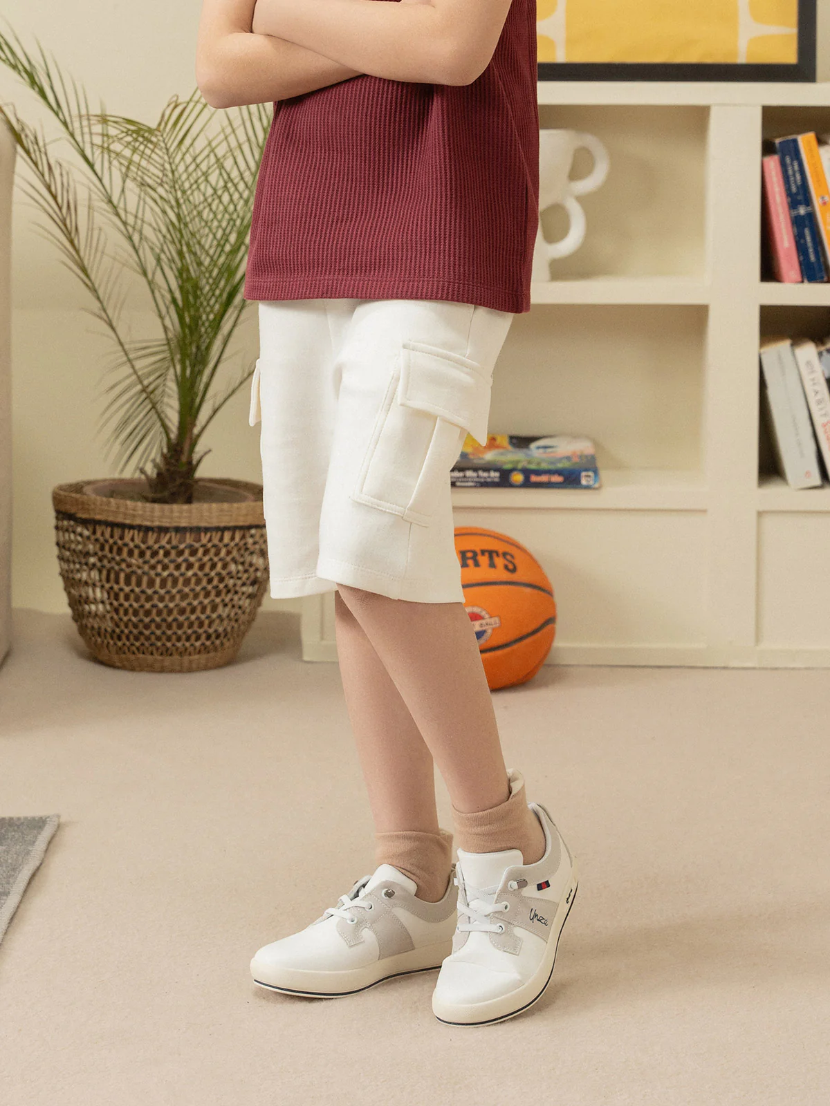 "PRANSH" Cargo Fit Terry Knits Shorts