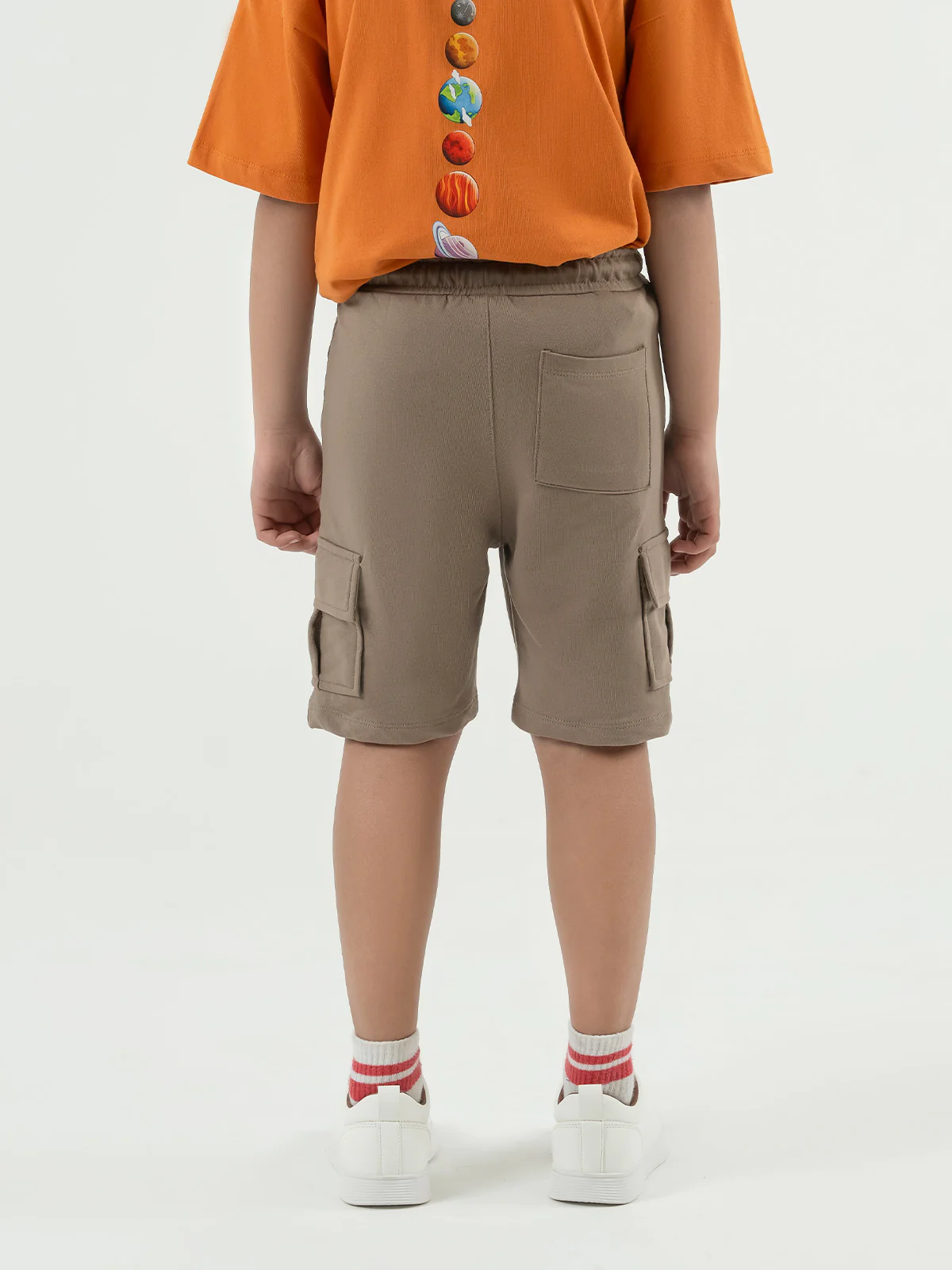 "PRANSH" Cargo Fit Terry Knits Shorts - Image 4