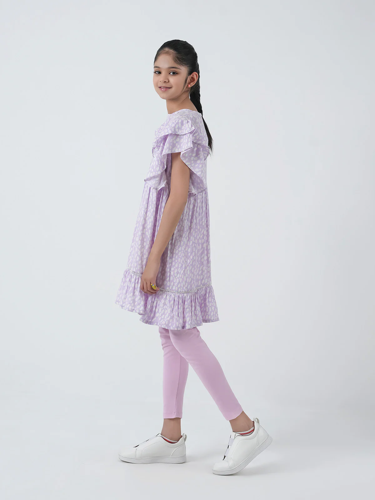 "PRIAB" Basic Regular Cotton Dress - Image 2