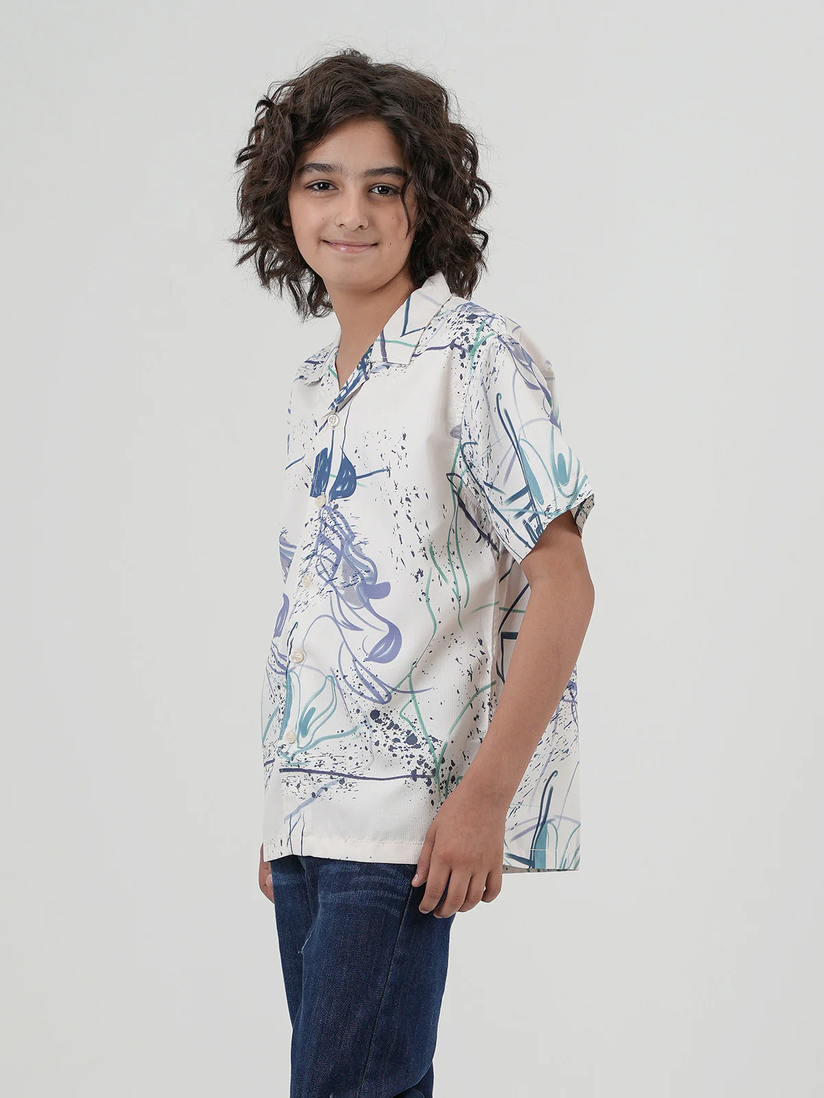 "RAFIYA" Printed Regular Fit Casual Shirt - Image 2