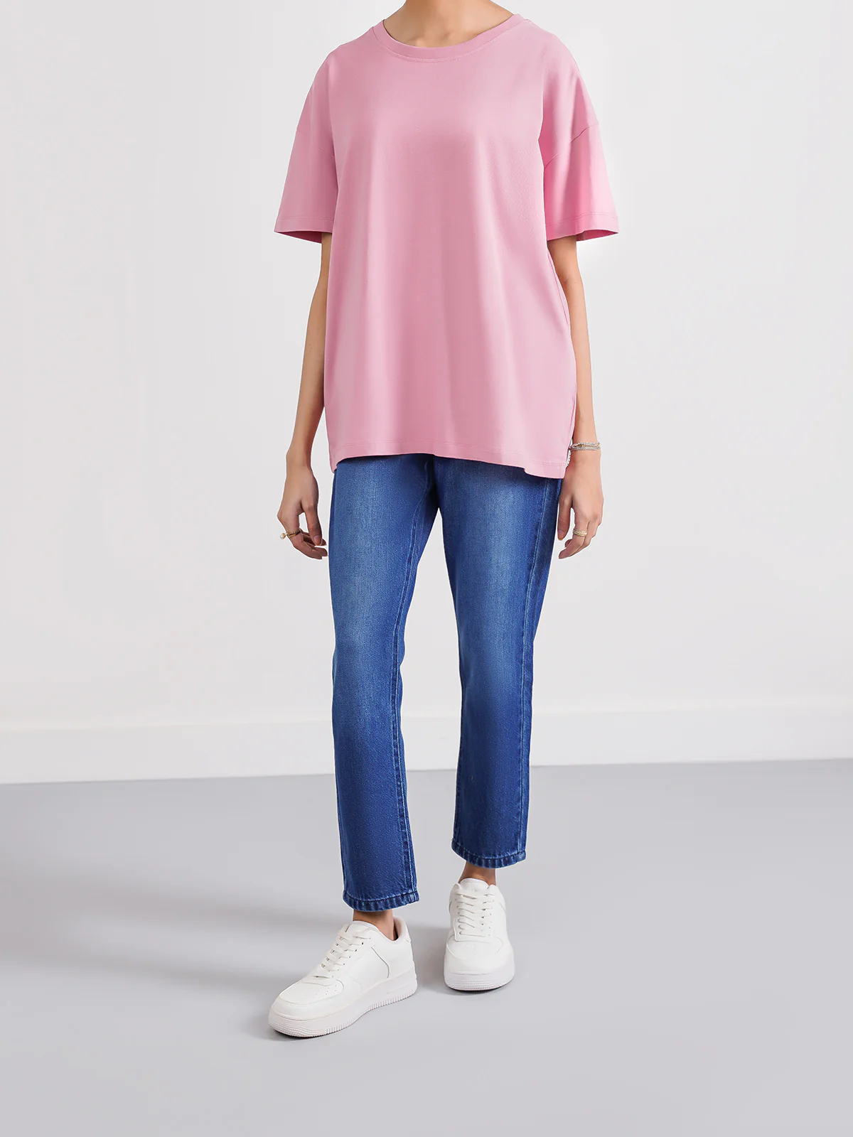 "REIDAR" Drop Shoulder Basic T-Shirt