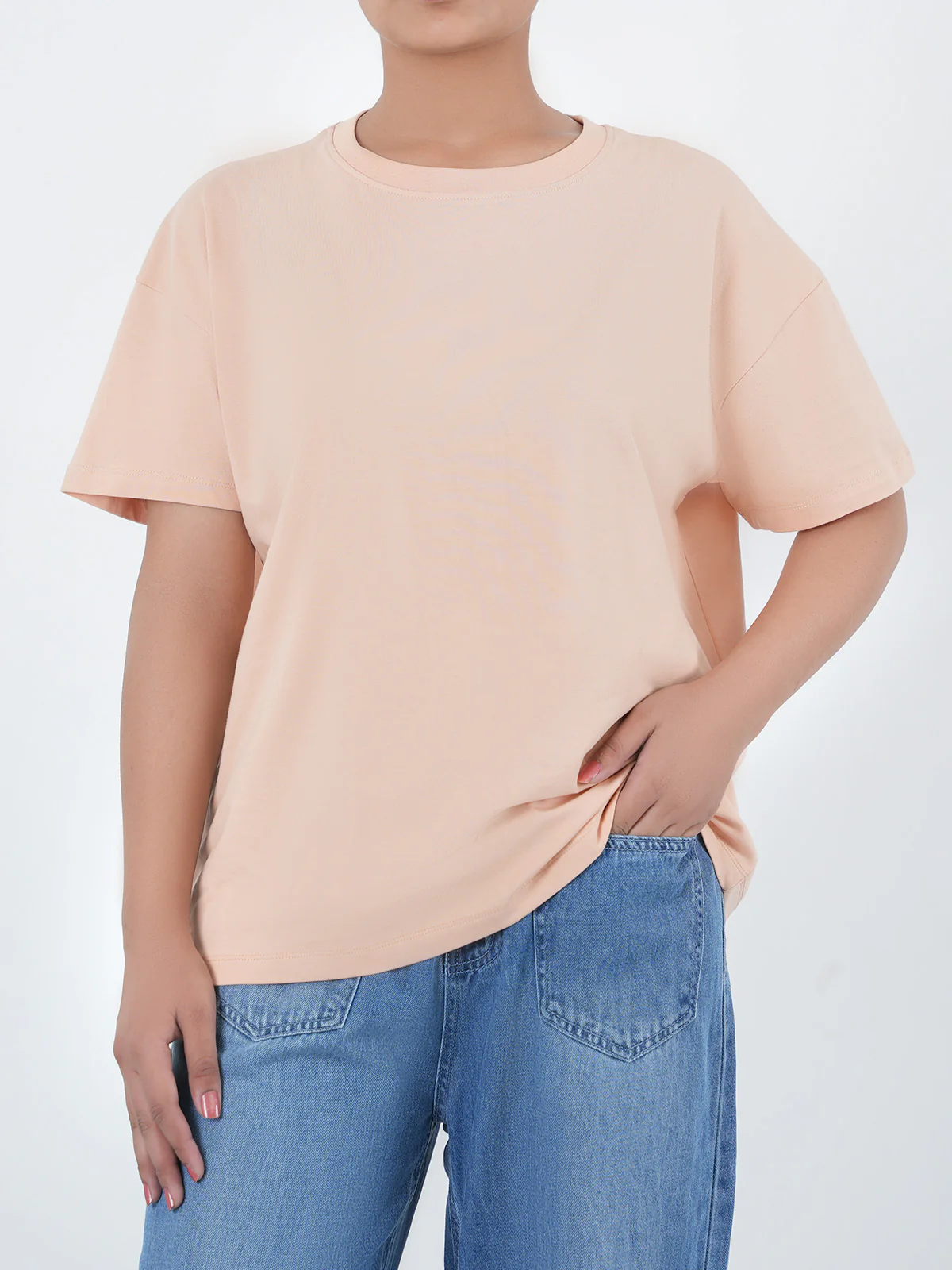 "REIDAR" Drop Shoulder Basic T-Shirt - Image 2