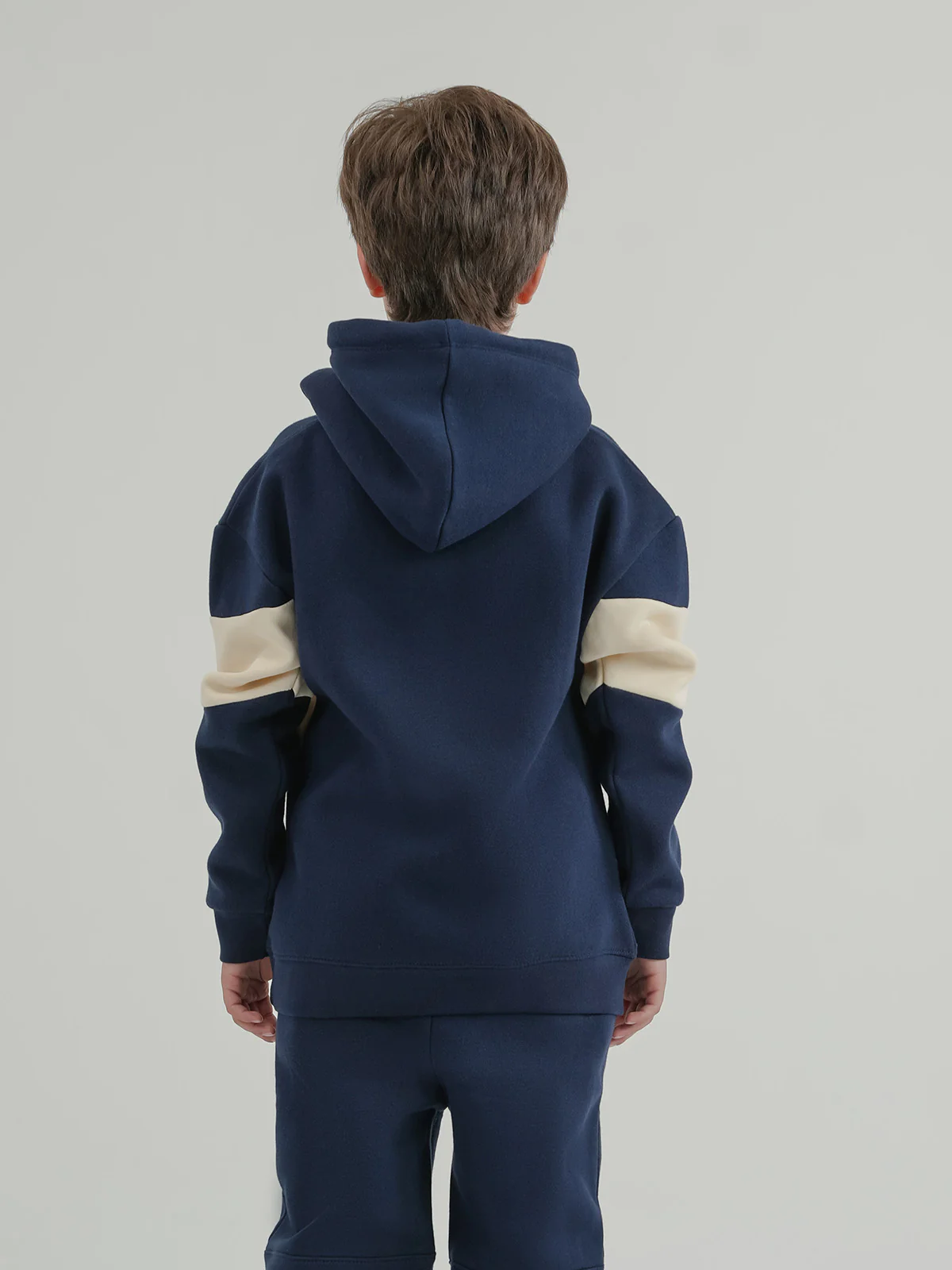 "RIQUIN" Cut & Sew Fleece Hoodie - Image 7
