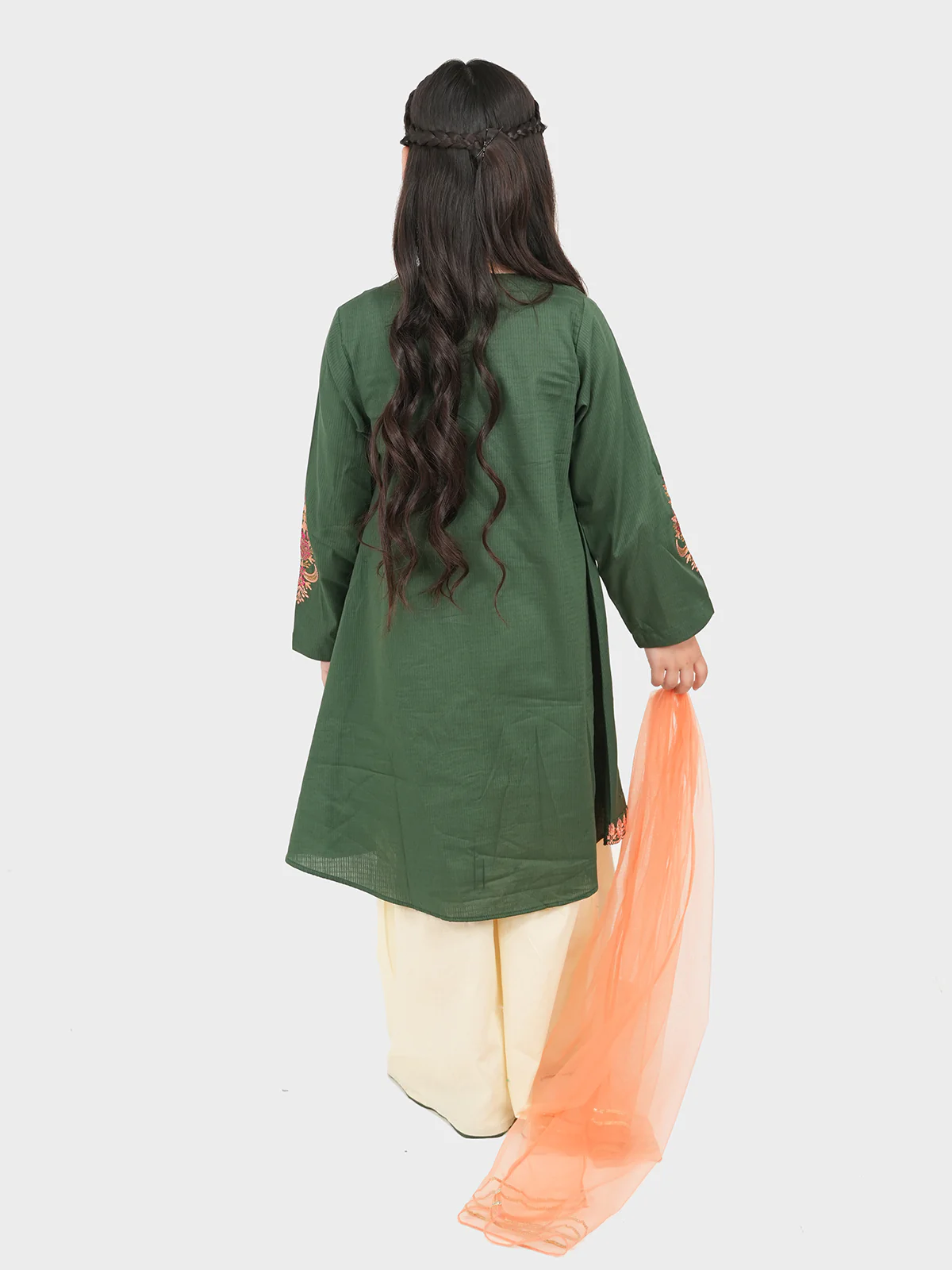 "SAMBU" Textured Lawn Three Piece Suit - Image 4