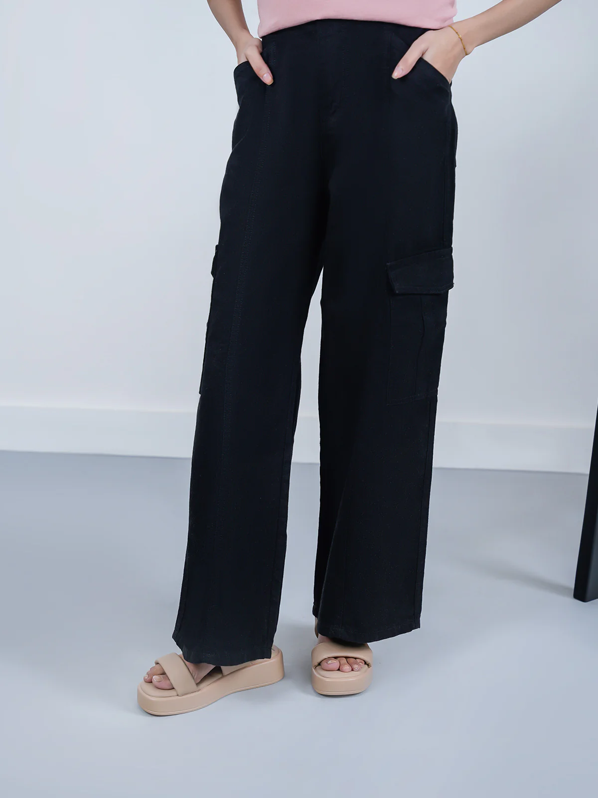 "SILVIA" Durable Plazo Fit Denim Pant