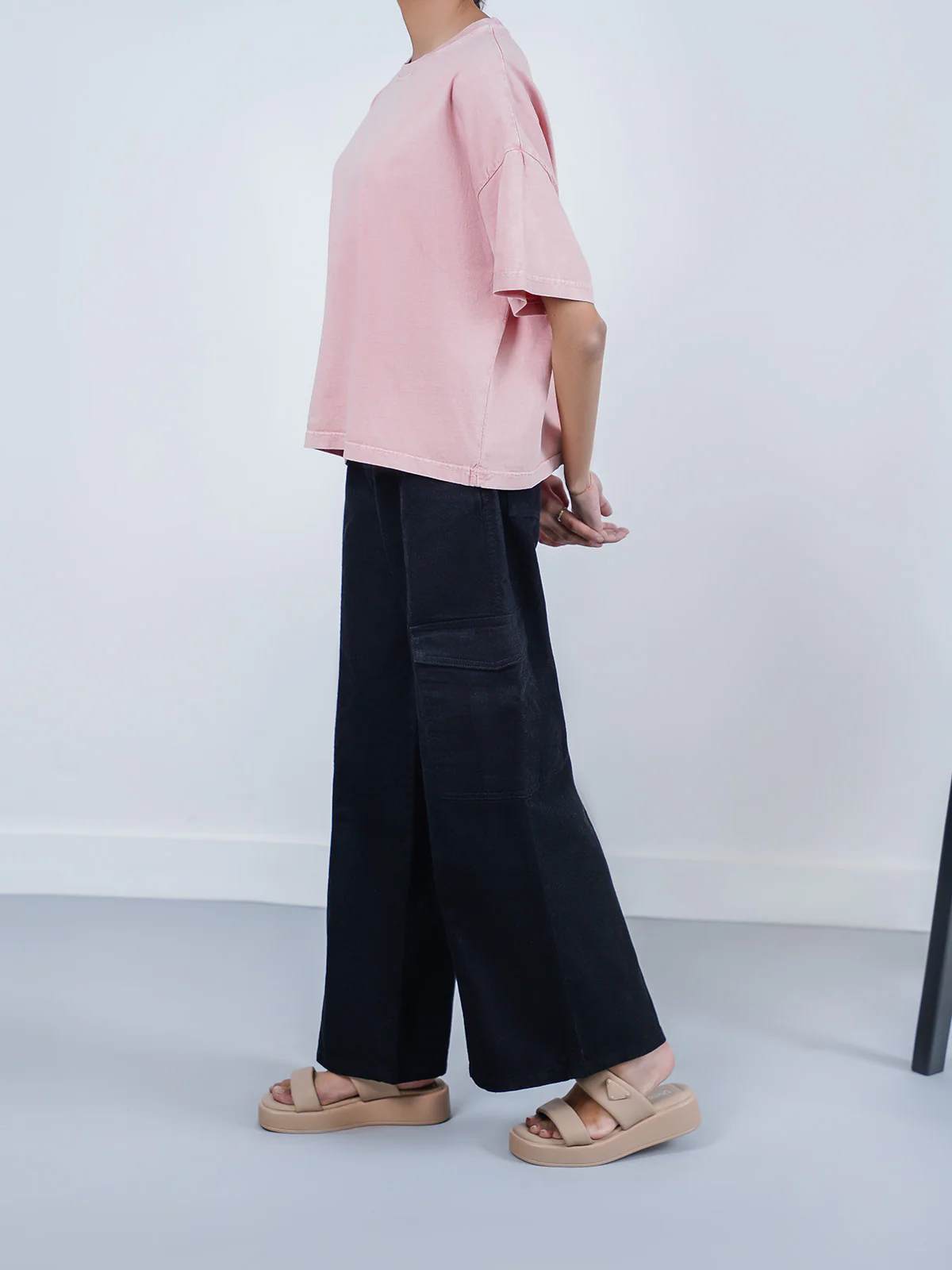 "SILVIA" Durable Plazo Fit Denim Pant - Image 2