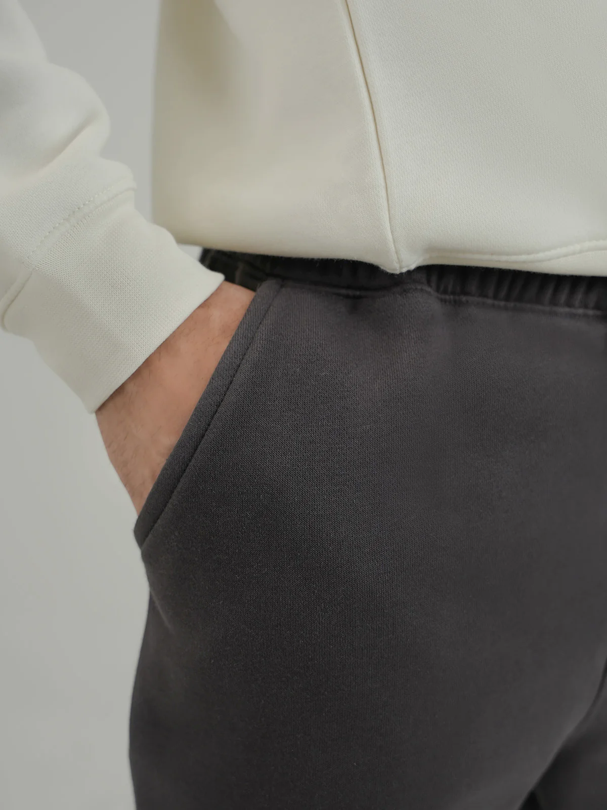 "SILVIJN" Graphic Regular Fit Fleece Trousers - Image 3