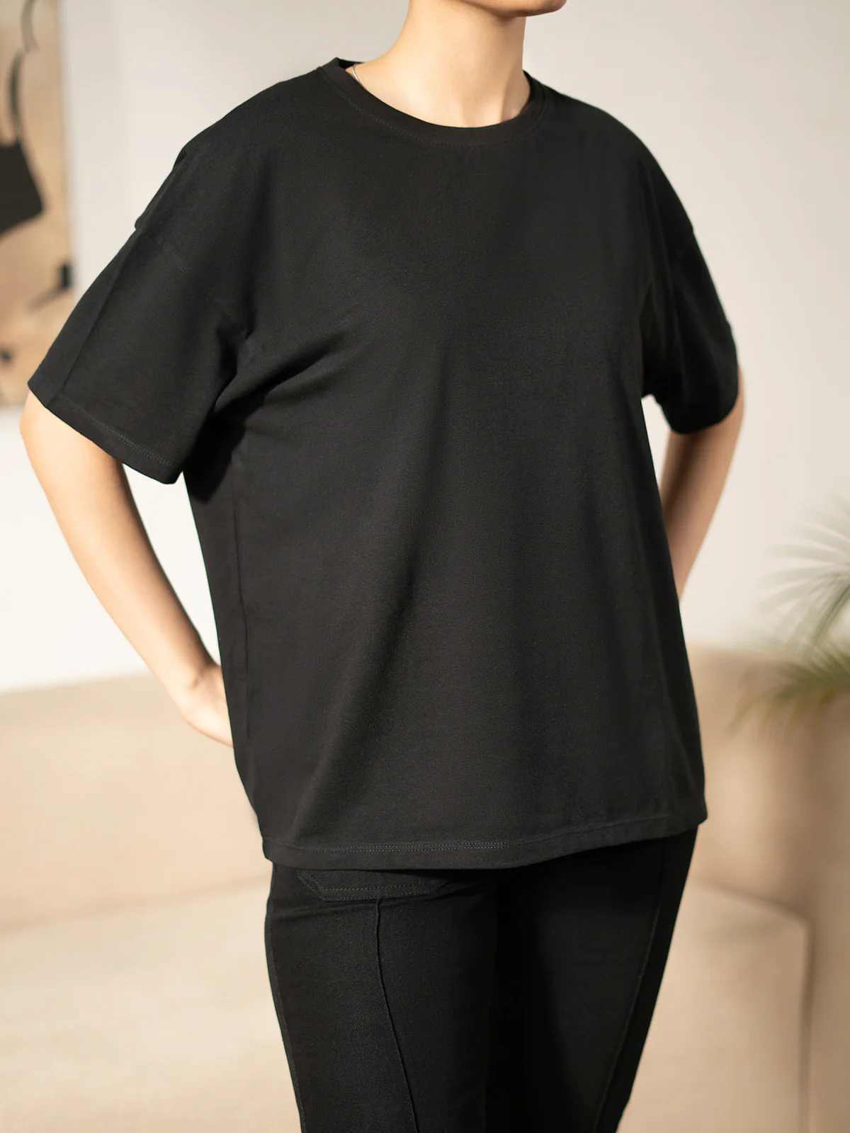 "SPRUCE" Basic Drop Shoulder T-Shirt