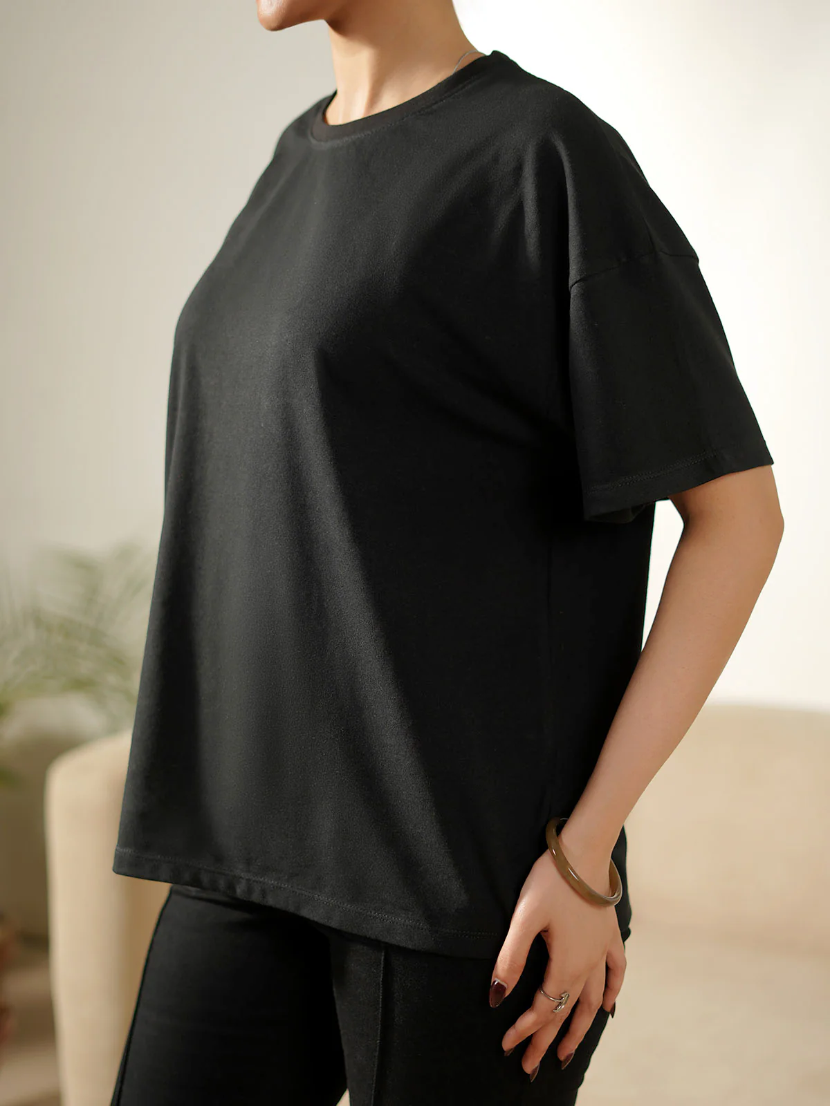 "SPRUCE" Basic Drop Shoulder T-Shirt - Image 3
