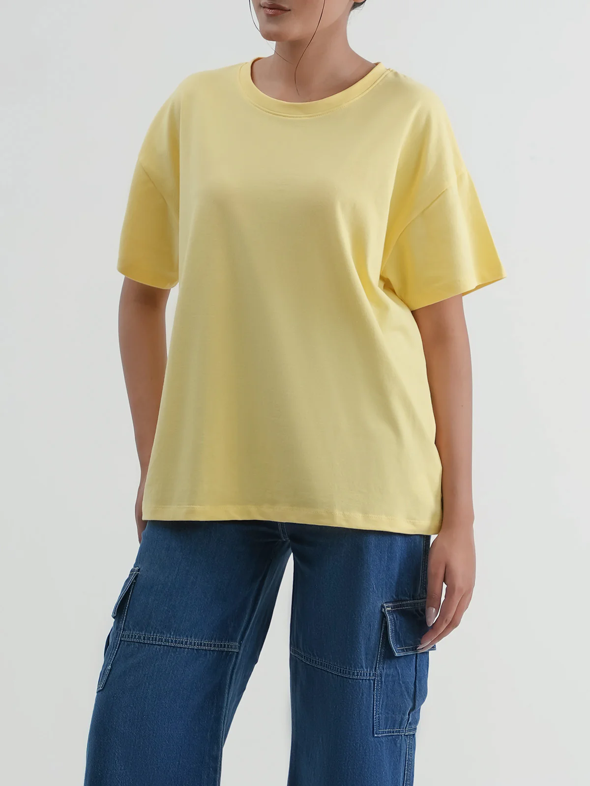 "SPRUCE" Basic Drop Shoulder T-Shirt