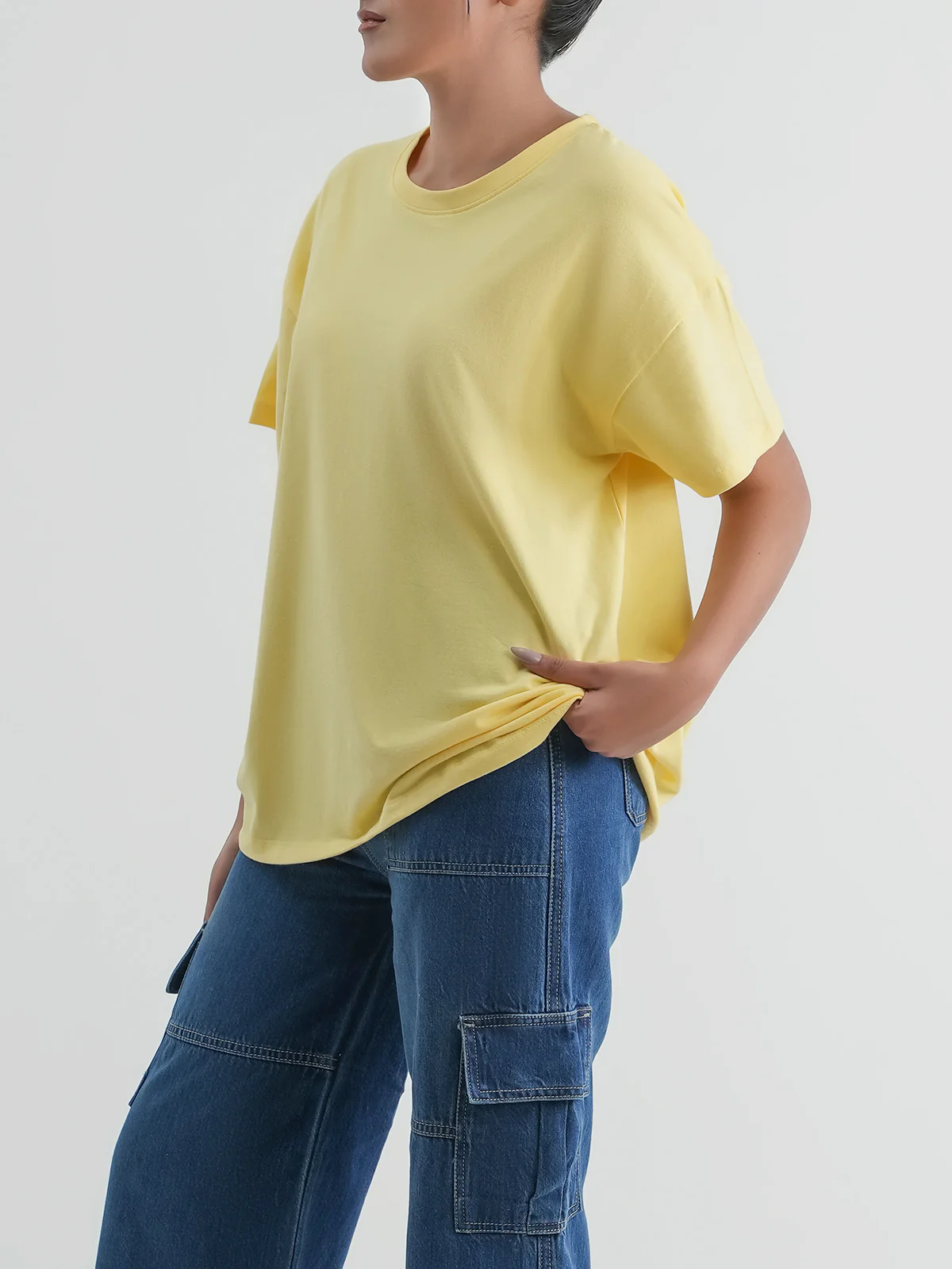 "SPRUCE" Basic Drop Shoulder T-Shirt - Image 2