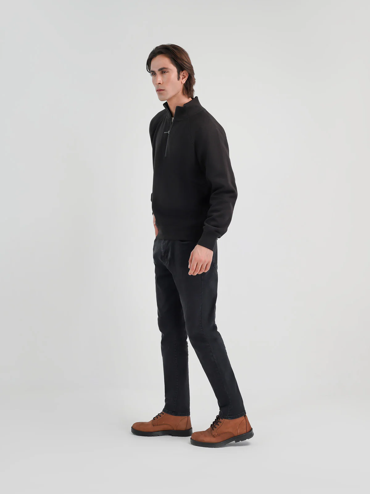 "STANKO" Casual Fleece Zipper Sweatshirt - Image 3